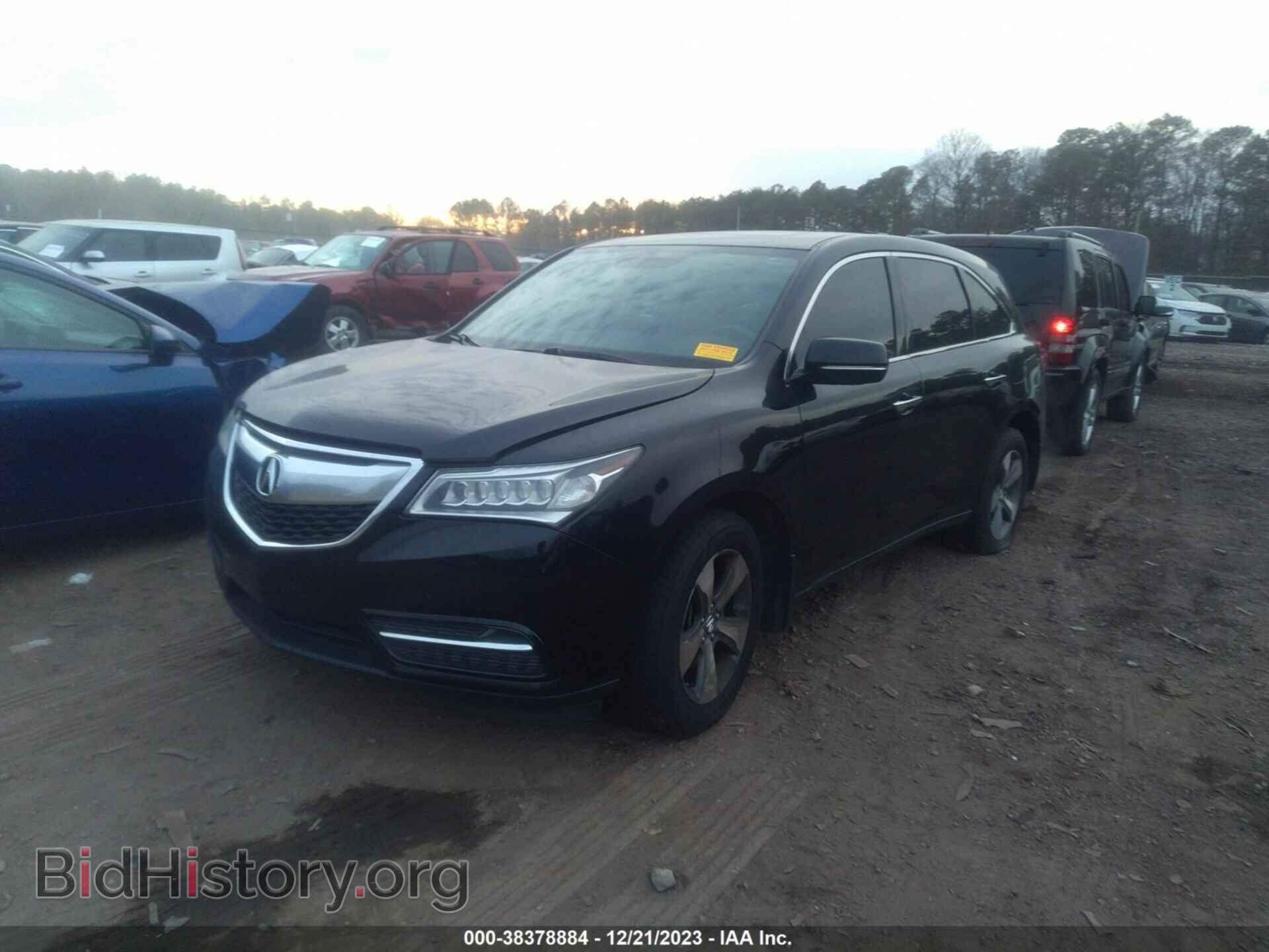 2014 ACURA MDX - VIN: 5FRYD3H21EB010249 - Фото 2