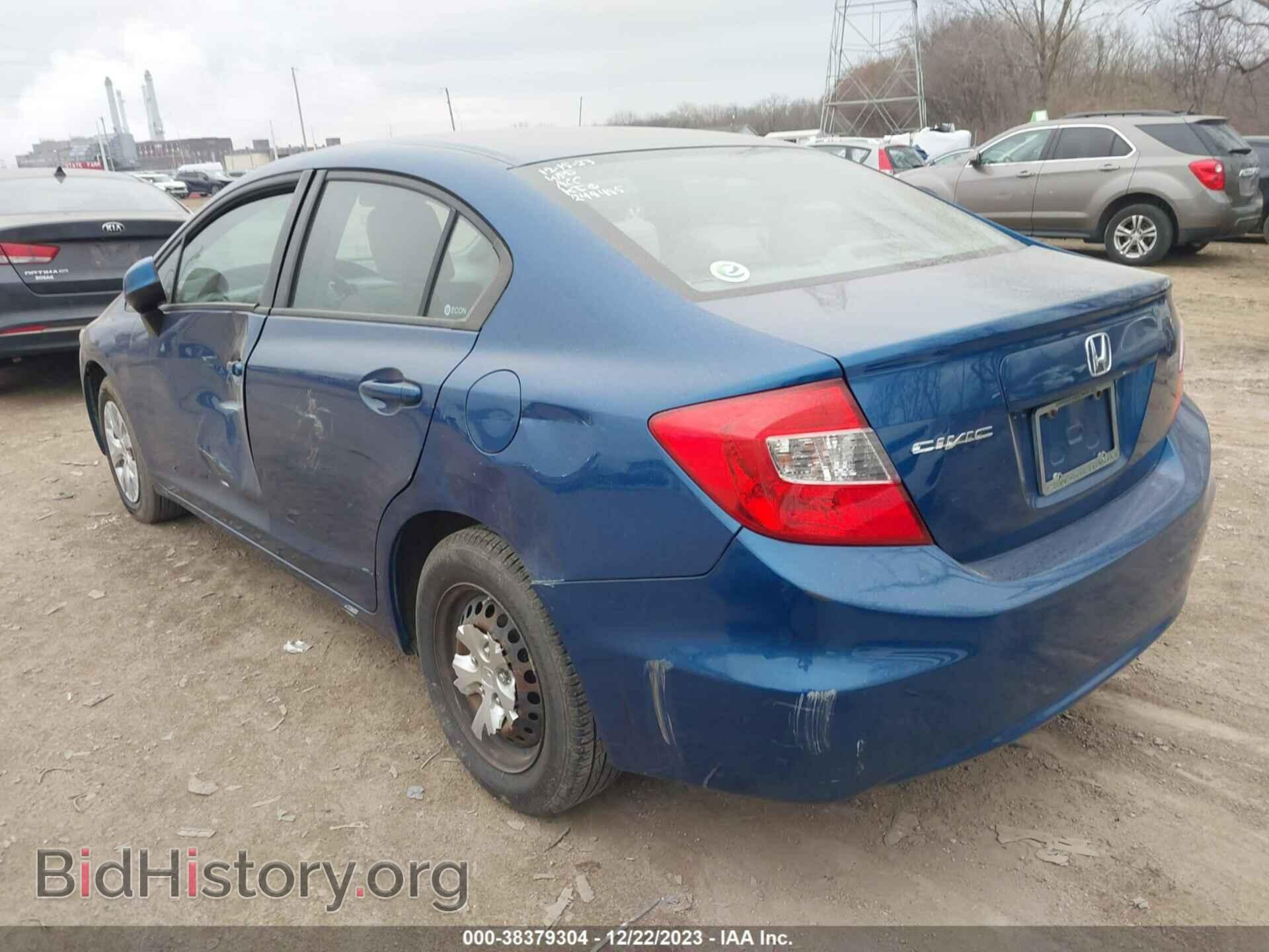 2012 HONDA CIVIC - VIN: 19XFB2F5XCE031786 - Фото 3