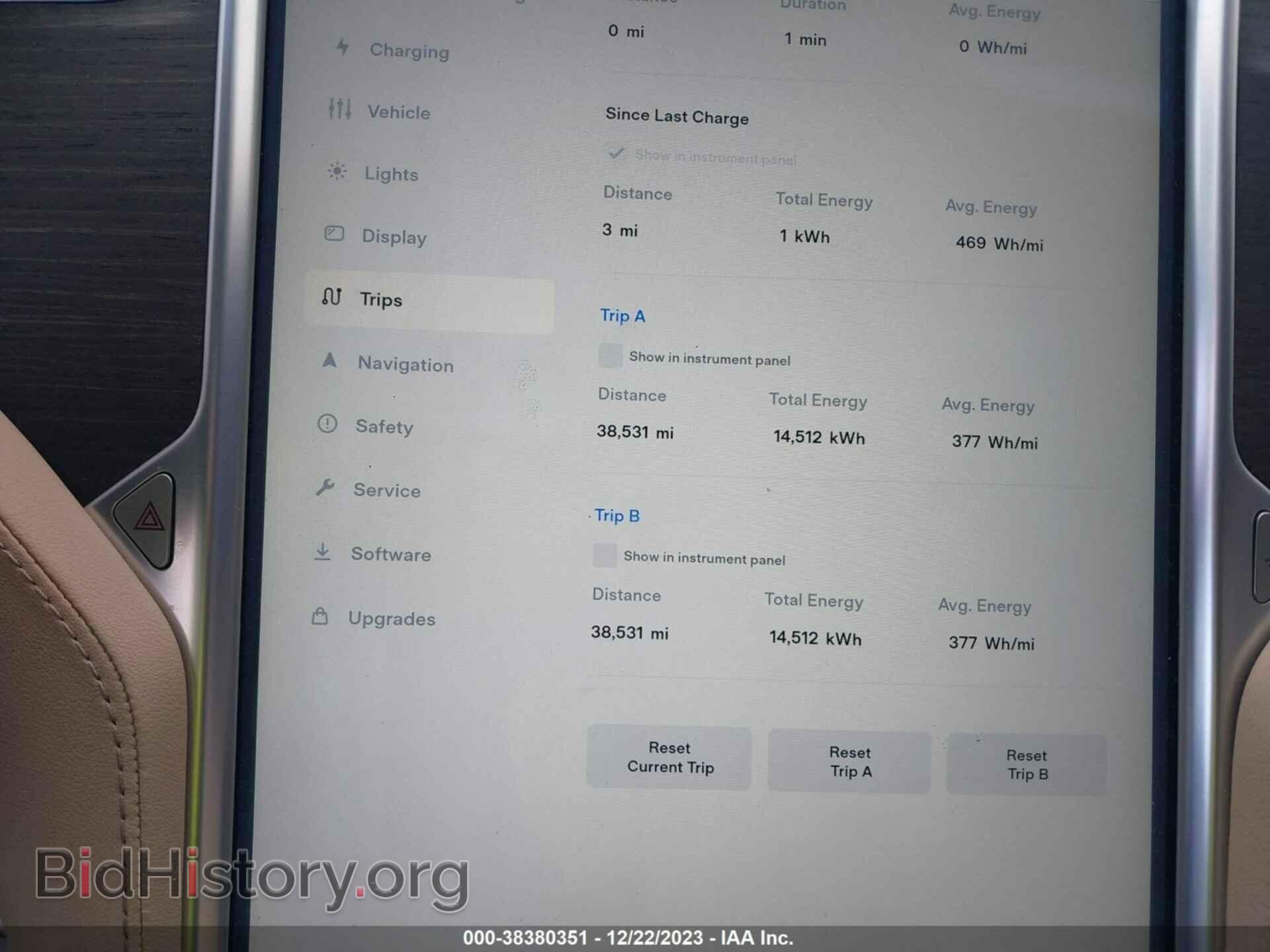 2014 TESLA MODEL S - VIN: 5YJSA1H12EFP40280 - Photo 7