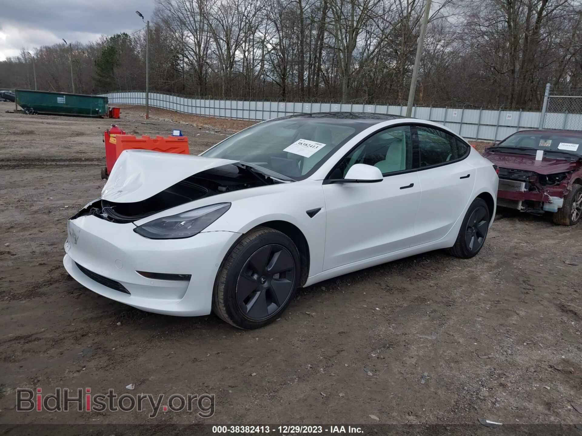 2022 TESLA MODEL 3 - VIN: 5YJ3E1EA8NF357053 - Фото 2