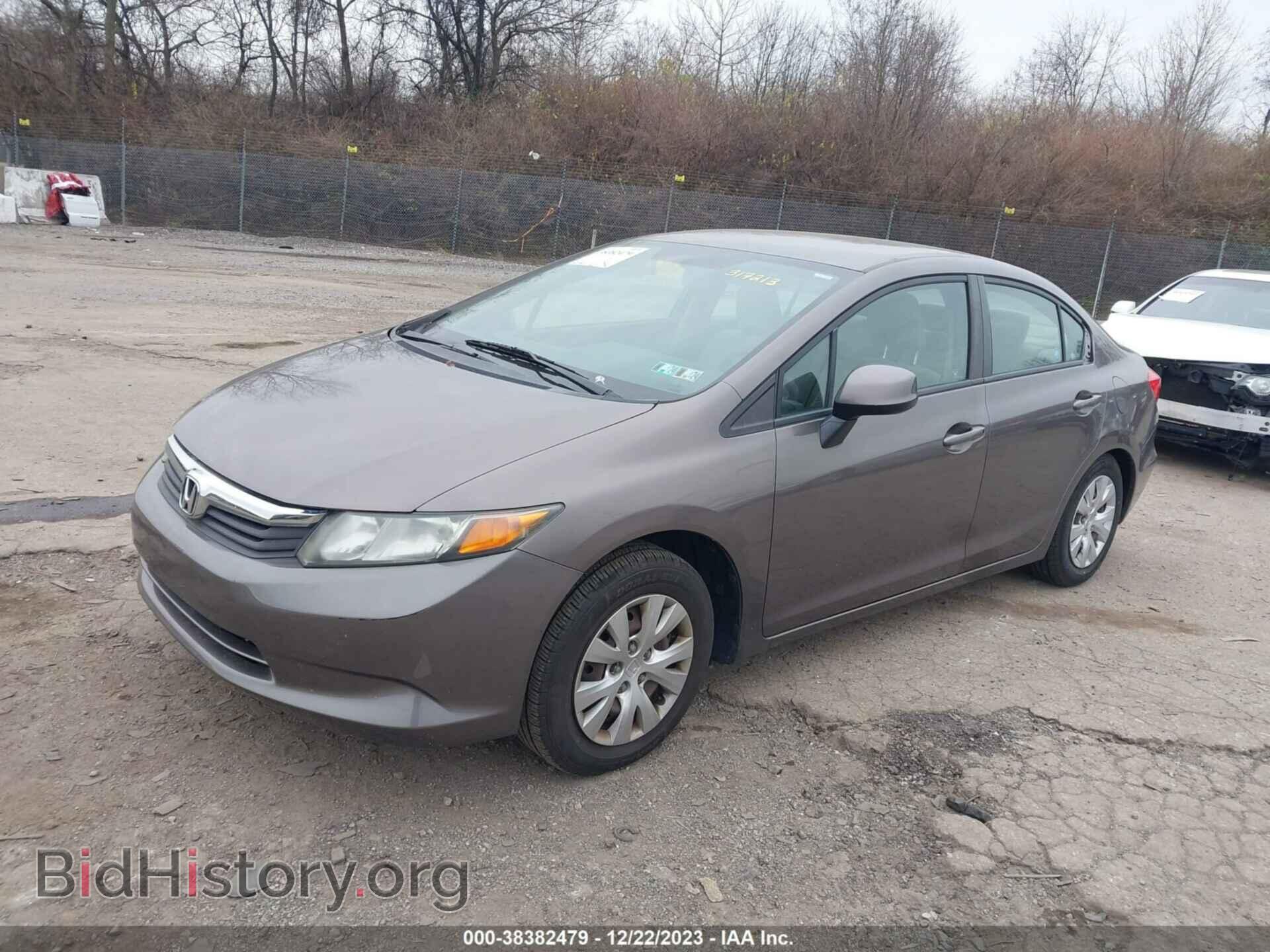 2012 HONDA CIVIC - VIN: 19XFB2F52CE317213 - Фото 2