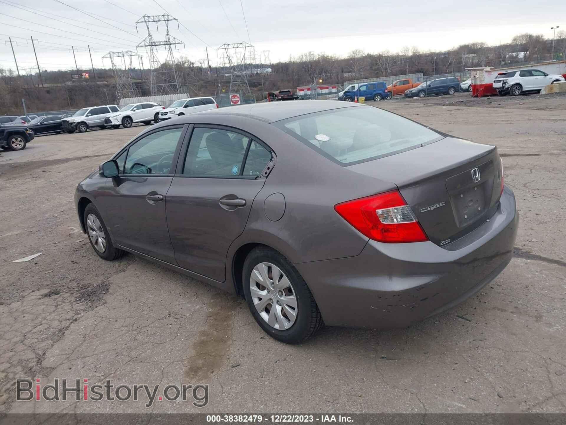 2012 HONDA CIVIC - VIN: 19XFB2F52CE317213 - Фото 3