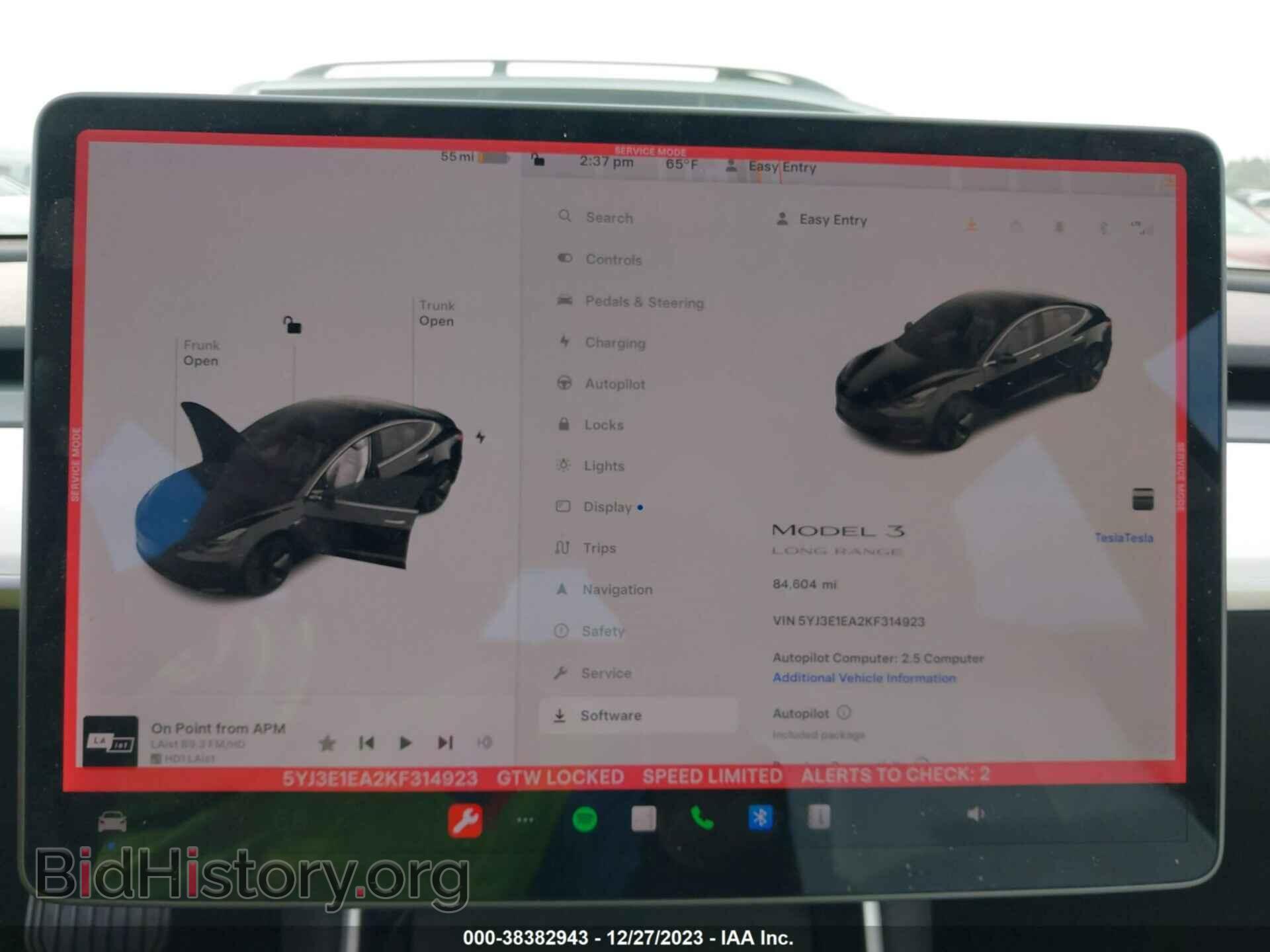 2019 TESLA MODEL 3 - VIN: 5YJ3E1EA2KF314923 - Фото 18