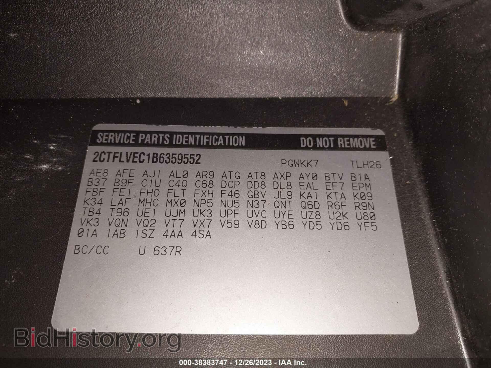 2011 GMC TERRAIN - VIN: 2CTFLVEC1B6359552 - Фото 9