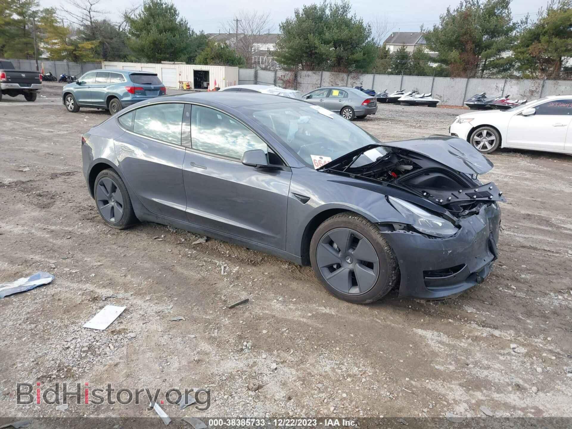 Photo 5YJ3E1EA1NF340093 - TESLA MODEL 3 2022