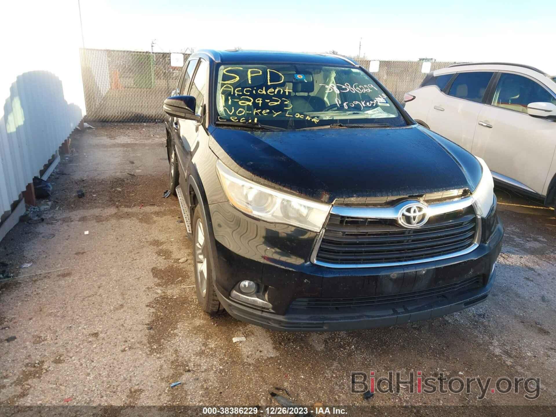 Photo 5TDYKRFH0ES017075 - TOYOTA HIGHLANDER 2014