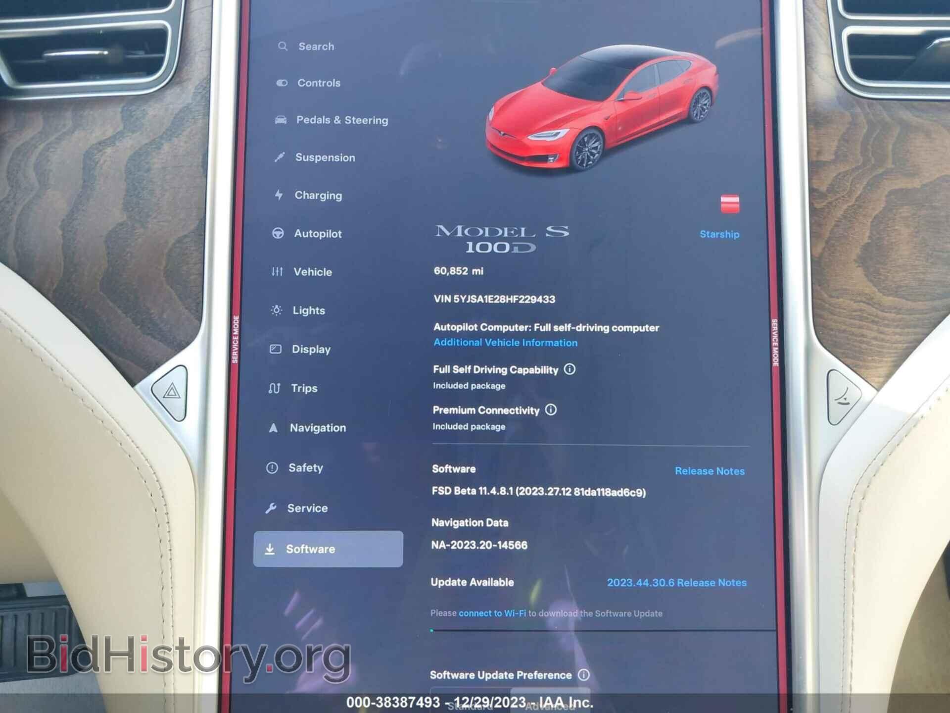 2017 TESLA MODEL S - VIN: 5YJSA1E28HF229433 - Photo 7