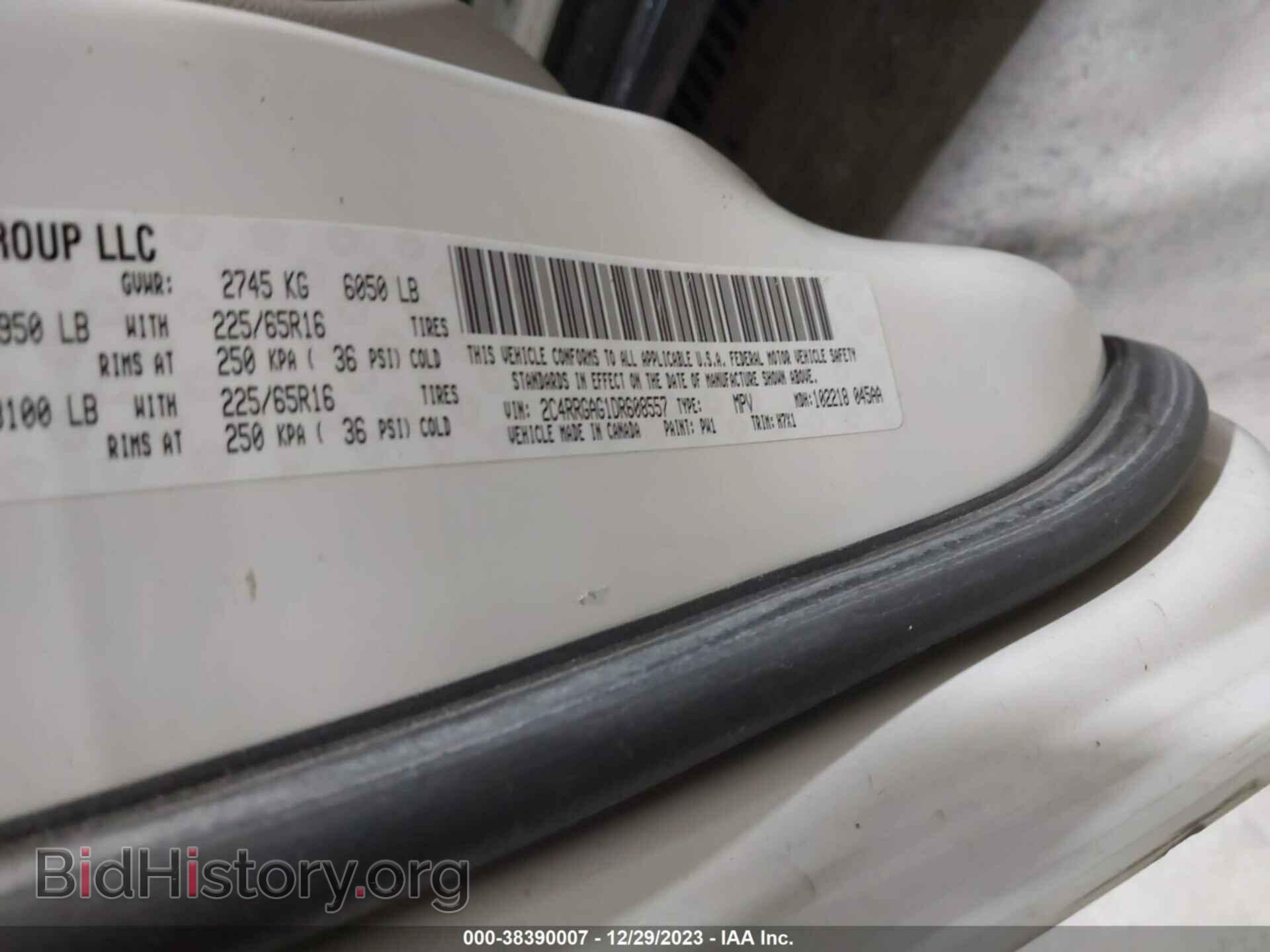 2013 RAM CARGO - VIN: 2C4RRGAG1DR608557 - Photo 9