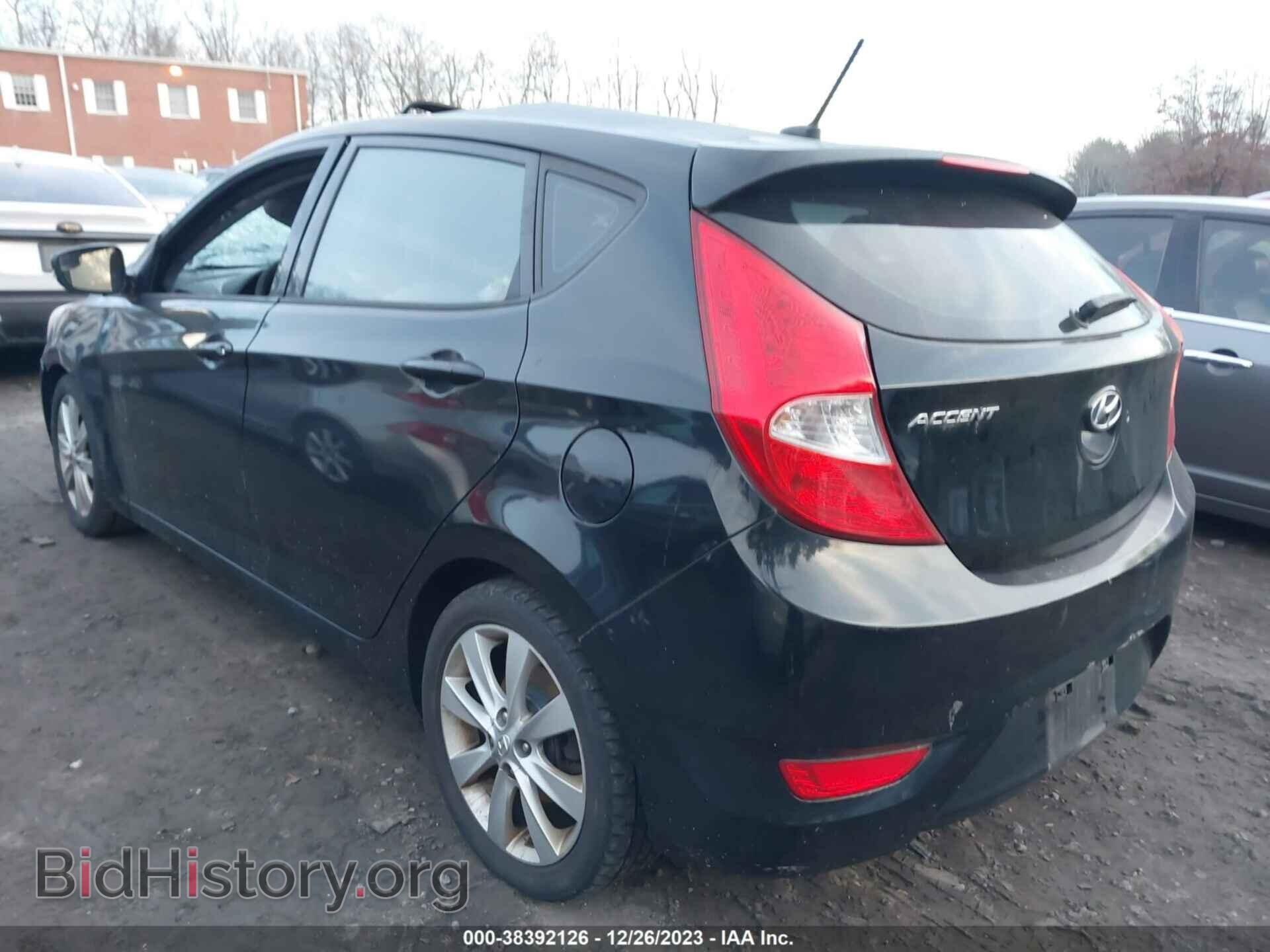 2014 HYUNDAI ACCENT - VIN: KMHCU5AE1EU197443 - Фото 3
