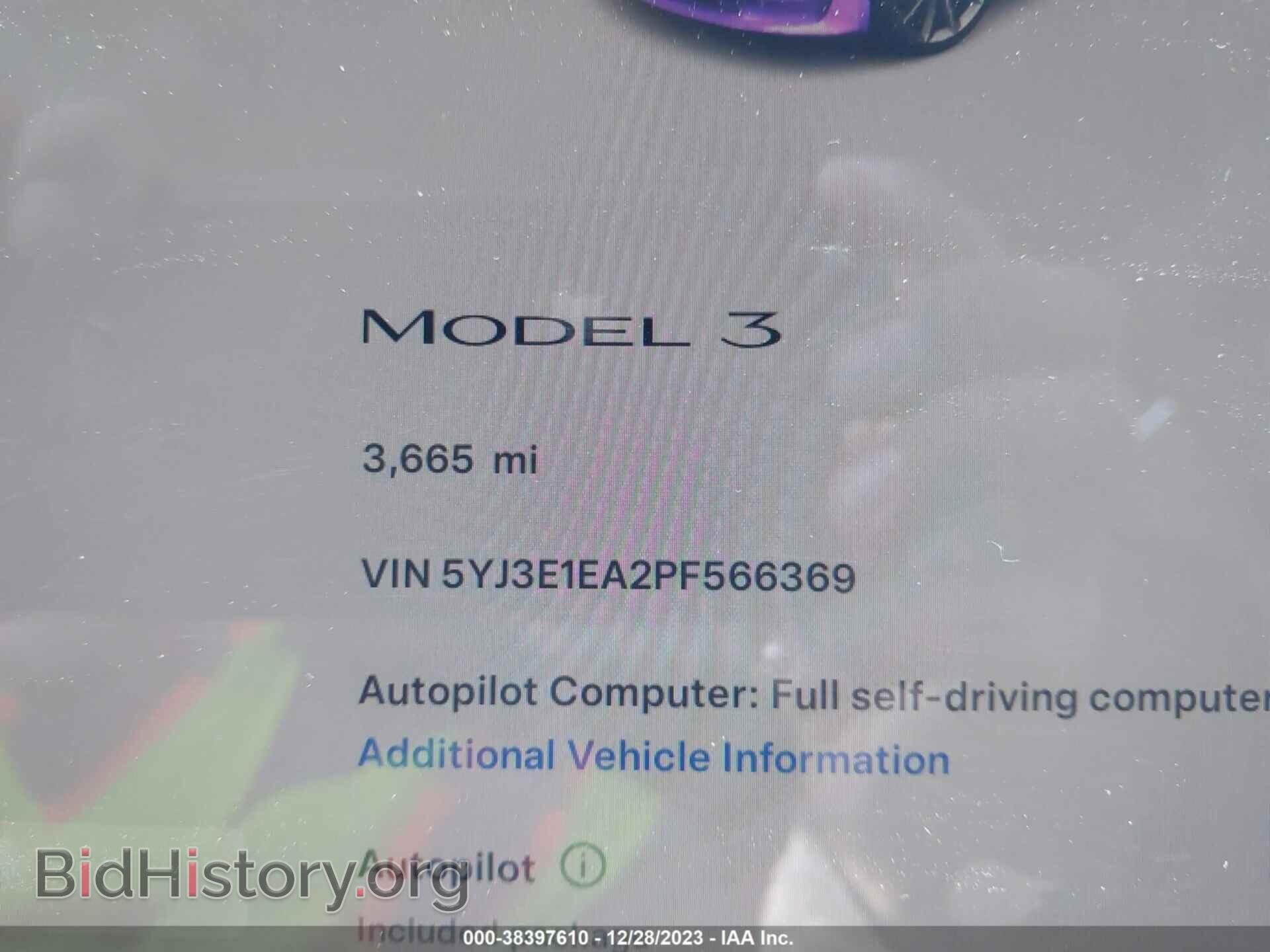 2023 TESLA MODEL 3 - VIN: 5YJ3E1EA2PF566369 - Фото 16