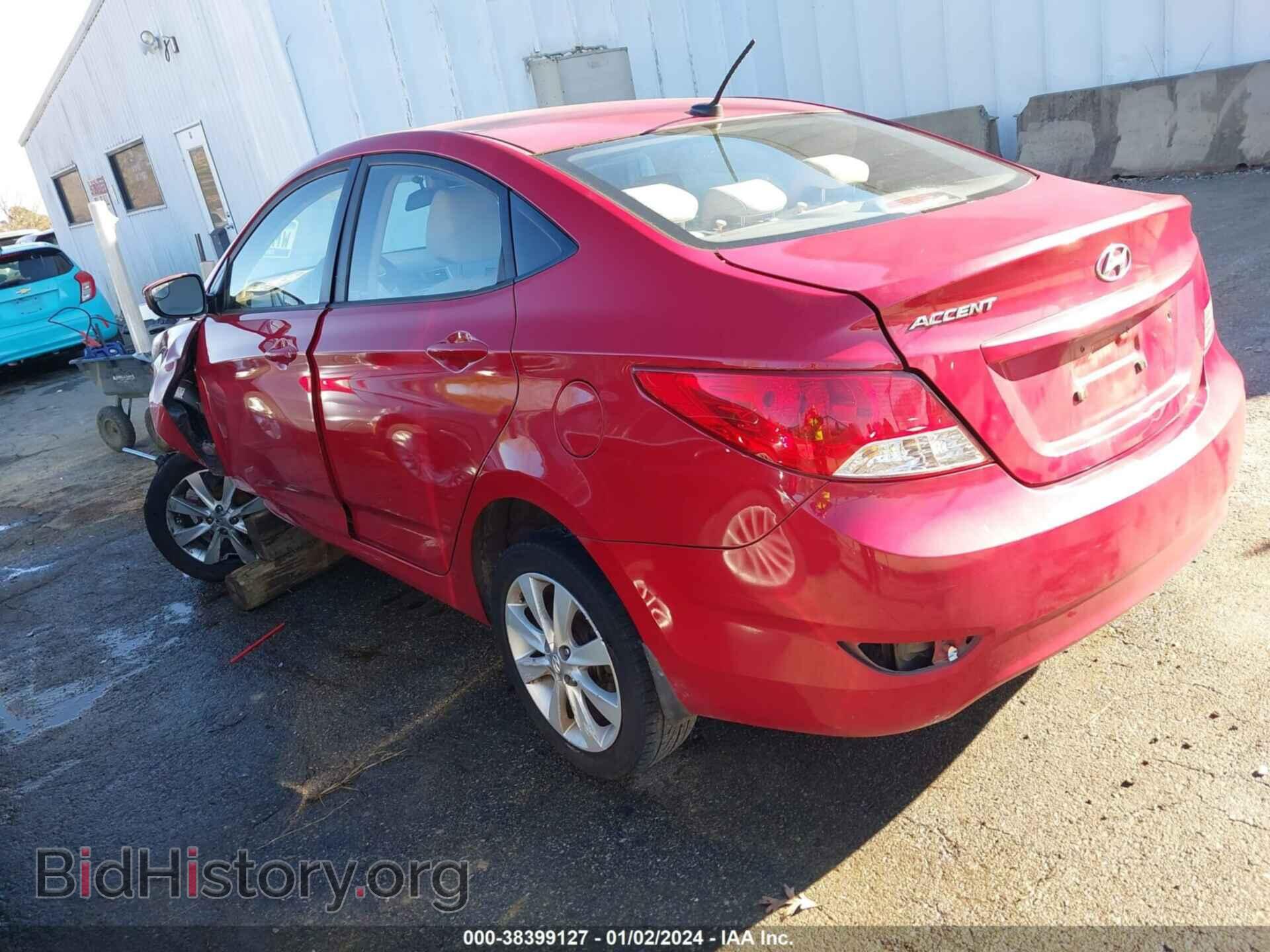 2014 HYUNDAI ACCENT - VIN: KMHCU4AE9EU610770 - Фото 3