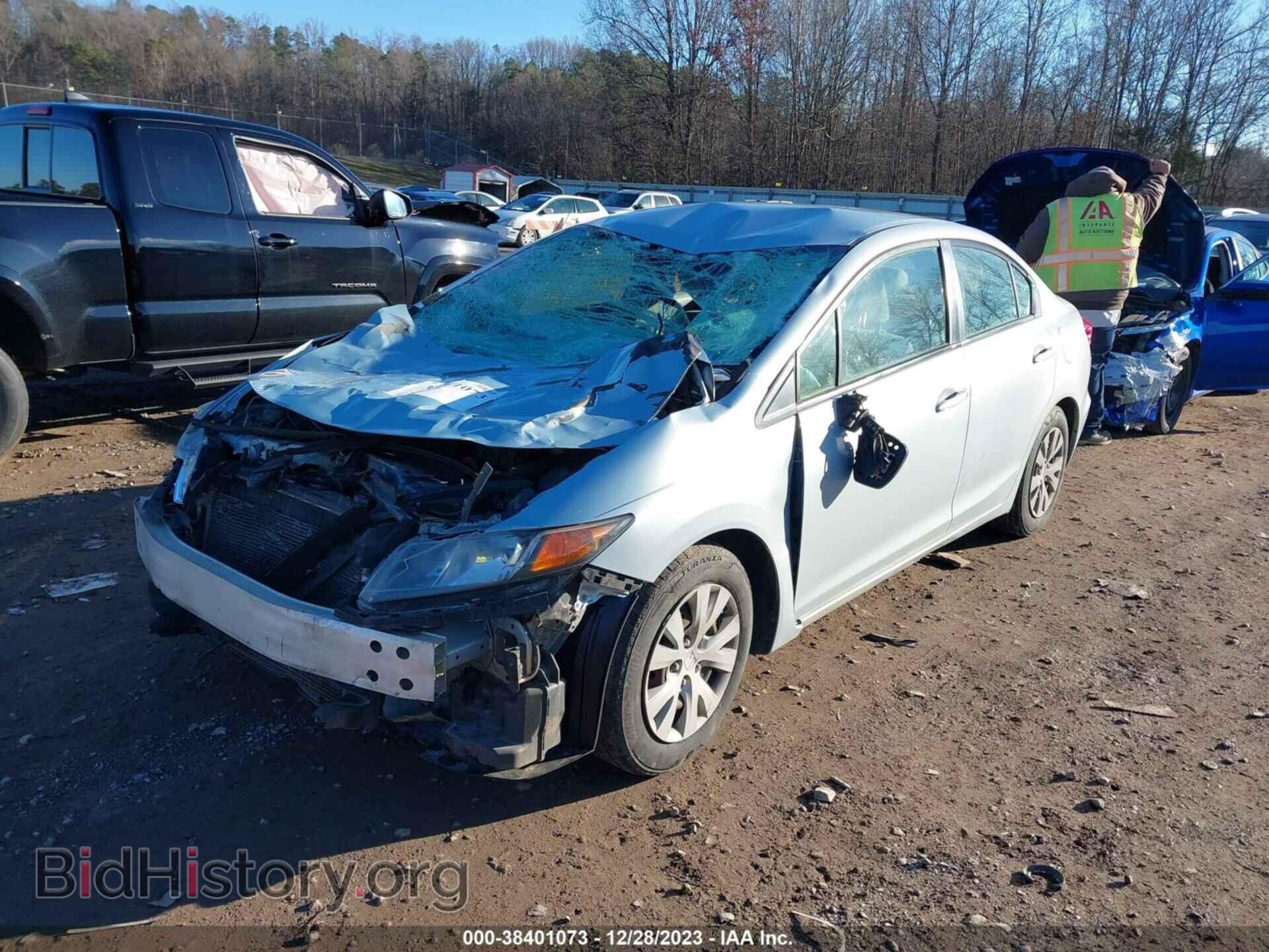 2012 HONDA CIVIC - VIN: JHMFB2F58CS001696 - Фото 2