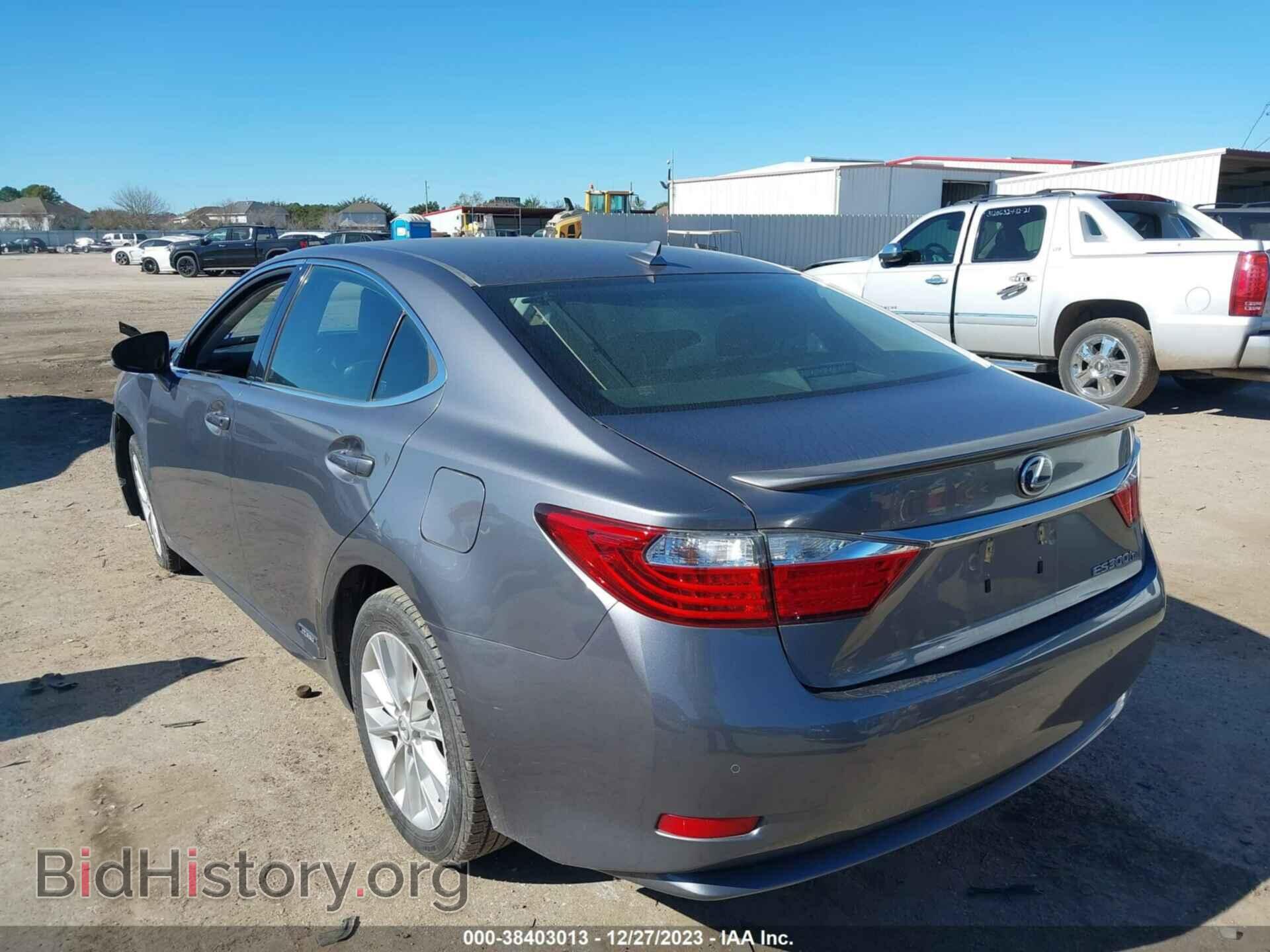 2013 LEXUS ES 300H - VIN: JTHBW1GG9D2010485 - Фото 3