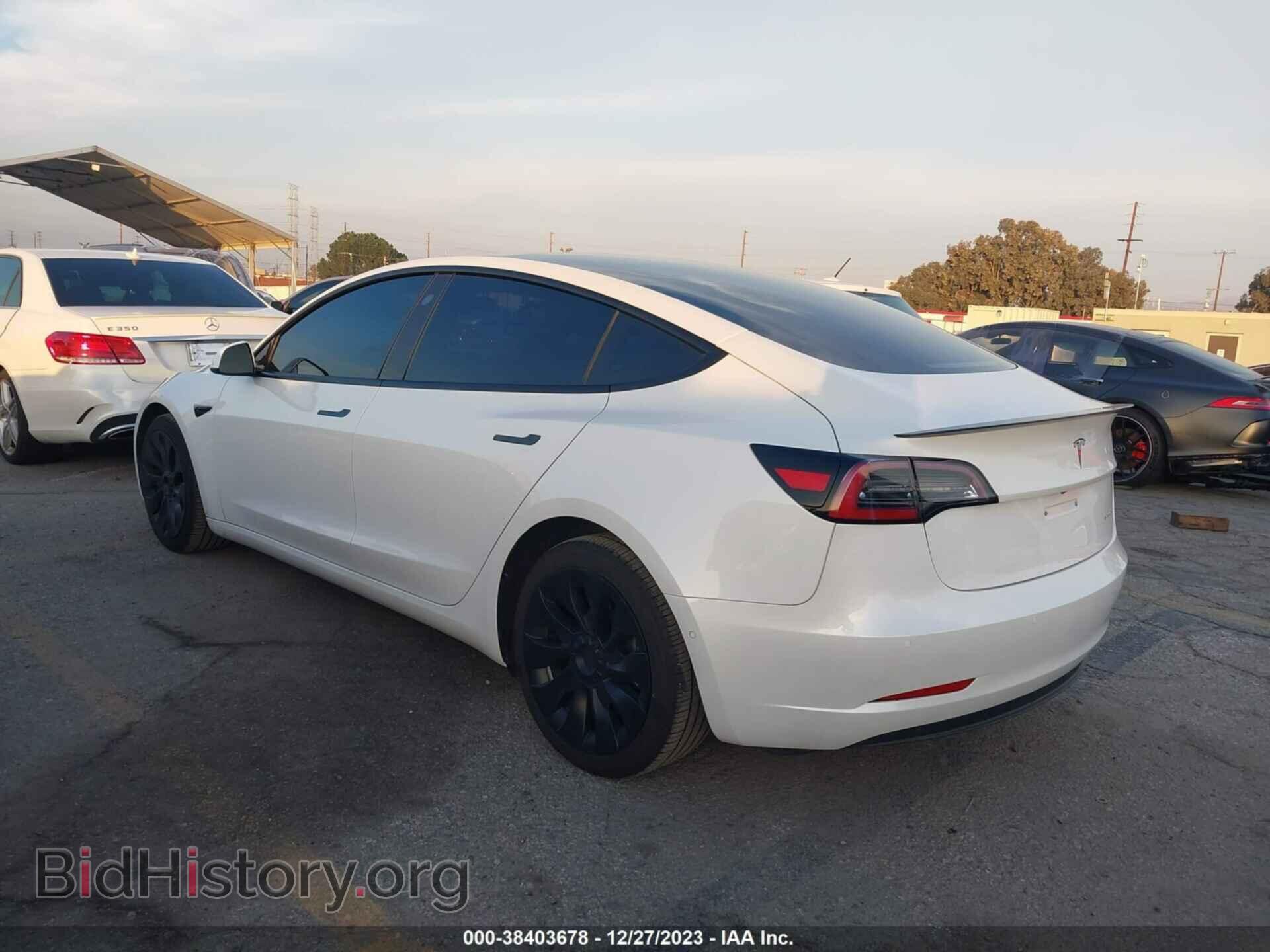 2022 TESLA MODEL 3 - VIN: 5YJ3E1EB5NF109853 - Фото 3