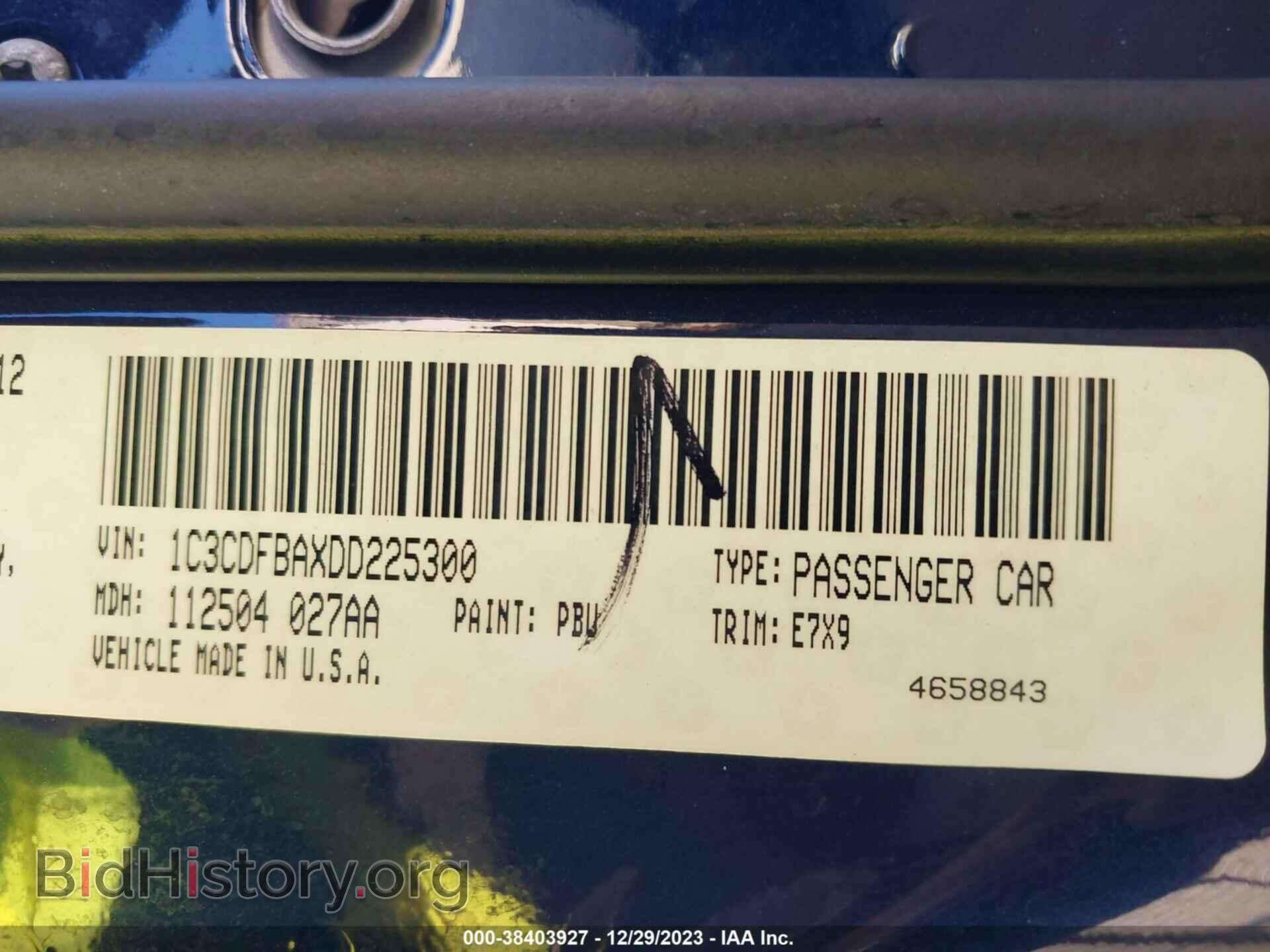 2013 DODGE DART - VIN: 1C3CDFBAXDD225300 - Photo 9