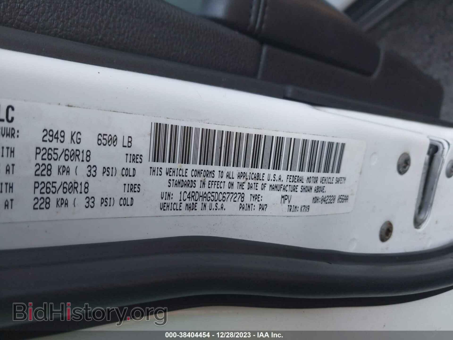 2013 DODGE DURANGO - VIN: 1C4RDHAG5DC677278 - Фото 9