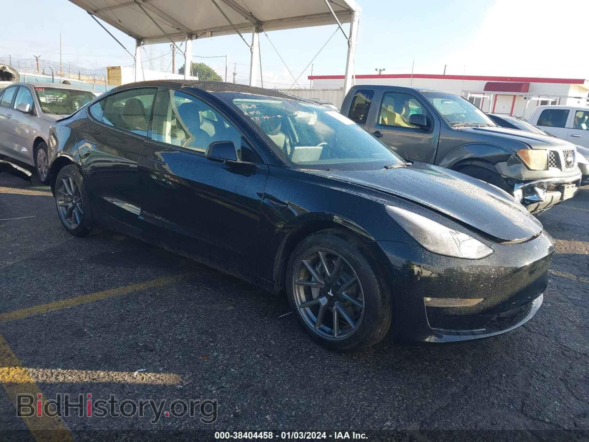 Photo 5YJ3E1EB3NF324048 - TESLA MODEL 3 2022