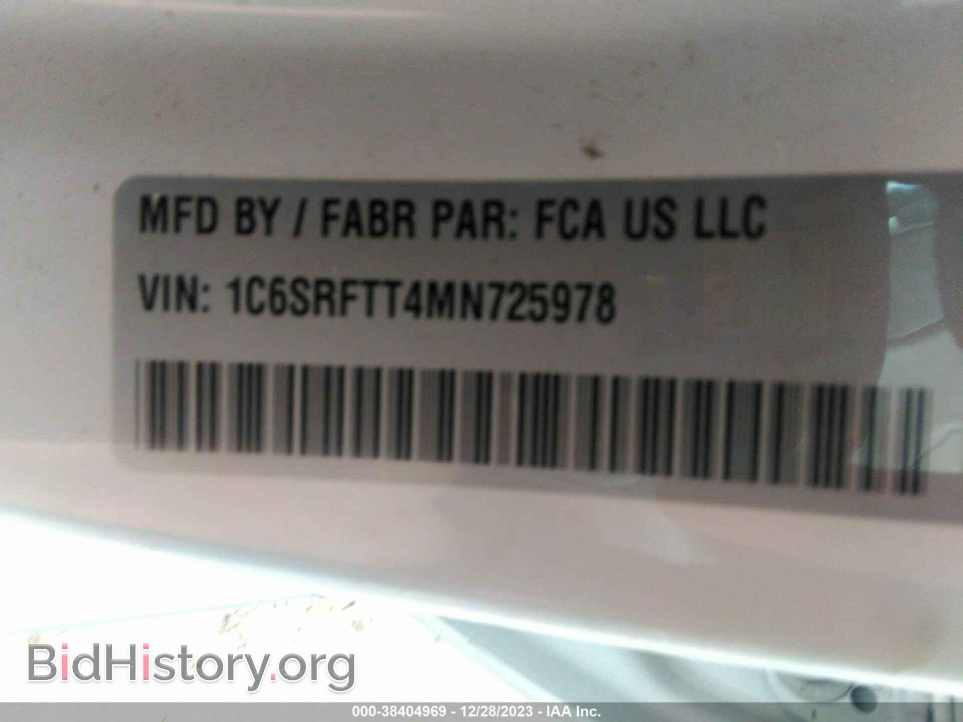 2021 RAM 1500 - VIN: 1C6SRFTT4MN725978 - Фото 9