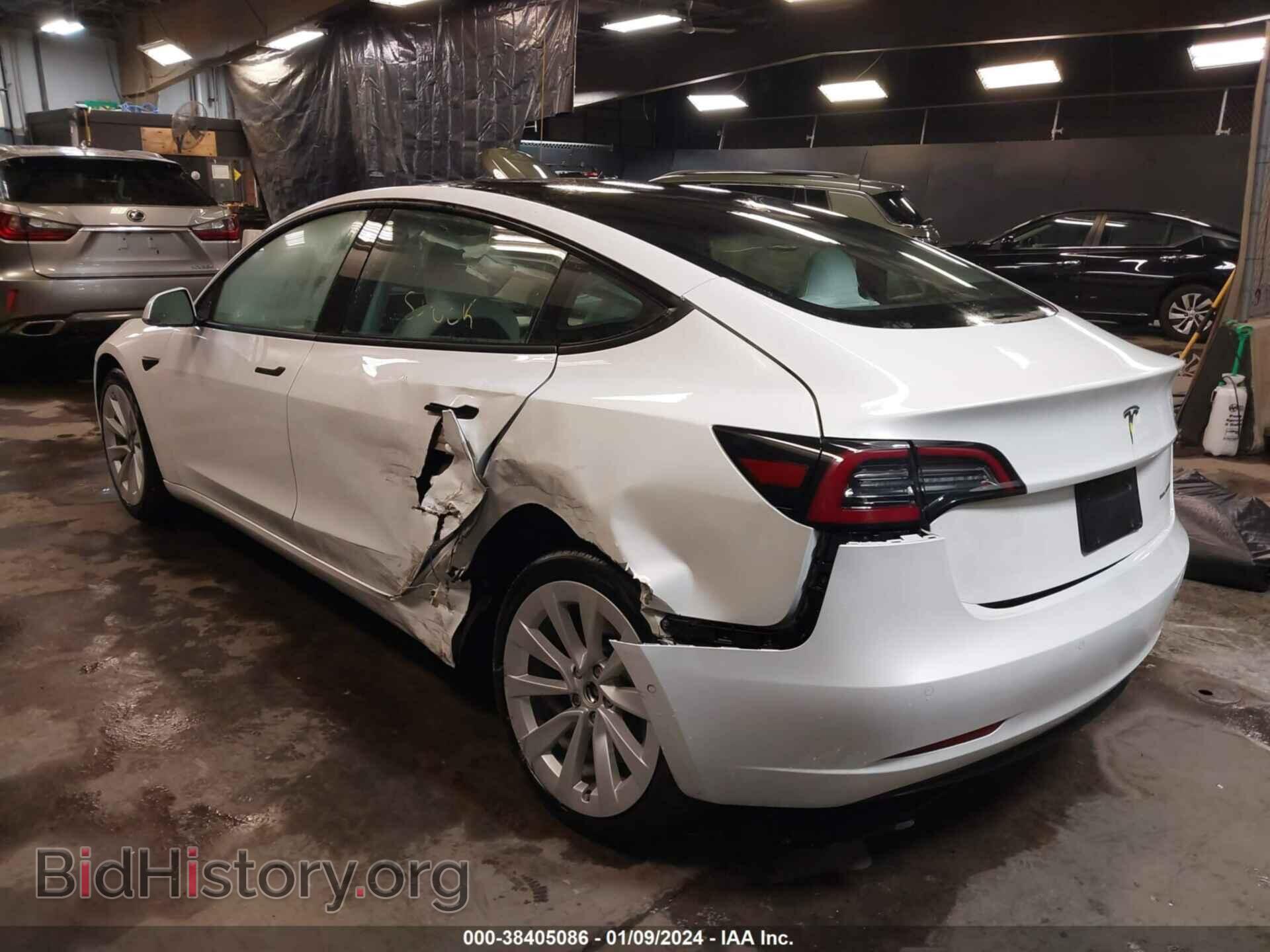 2022 TESLA MODEL 3 - VIN: 5YJ3E1EB0NF115429 - Фото 3