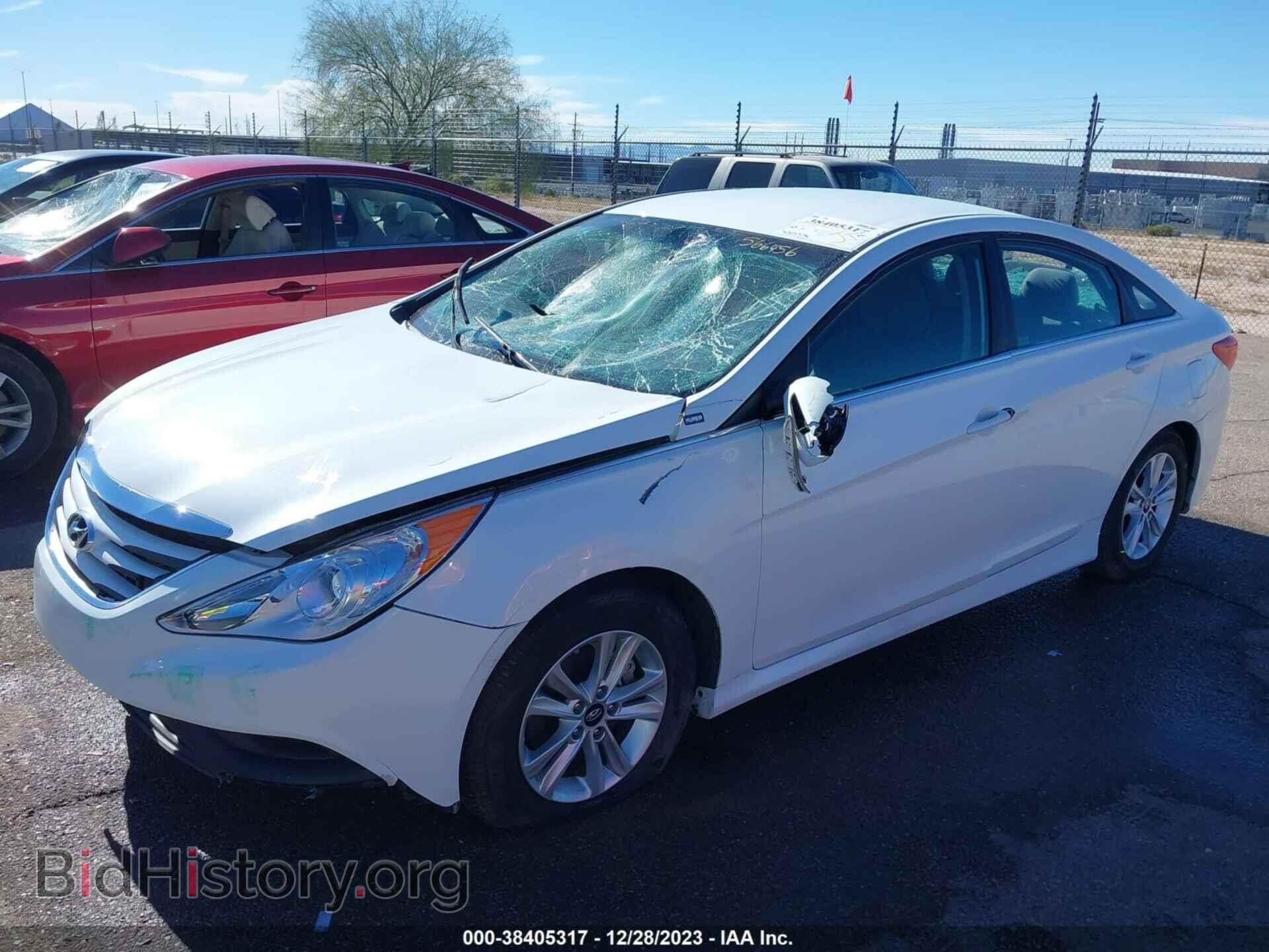2014 HYUNDAI SONATA - VIN: 5NPEB4AC3EH863367 - Фото 2