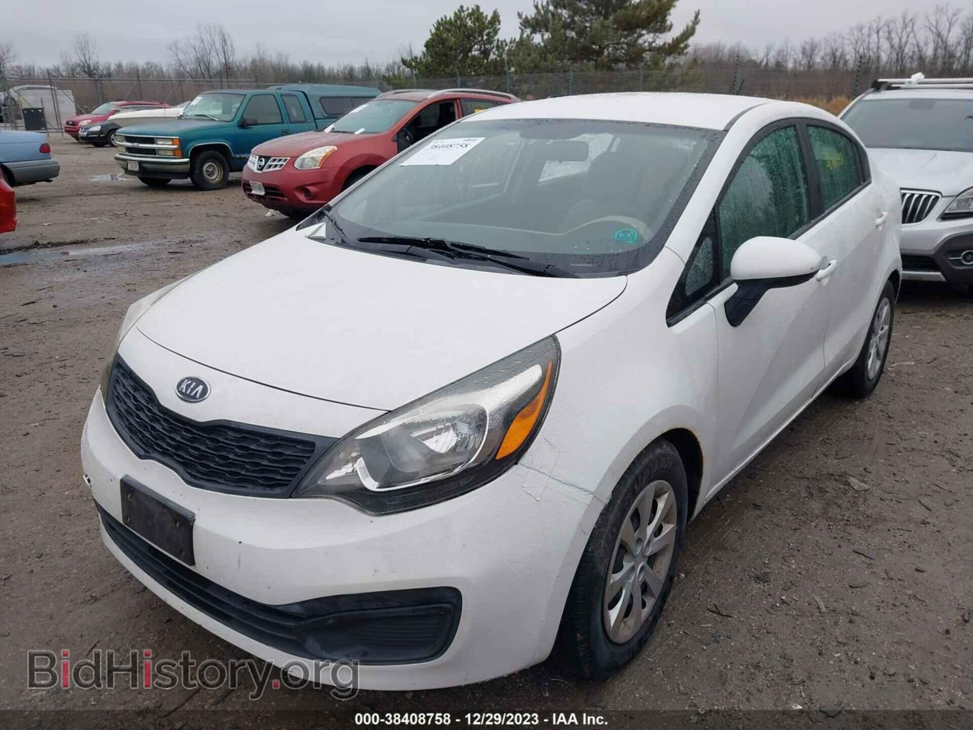 2013 KIA RIO - VIN: KNADM4A30D6106745 - Фото 2