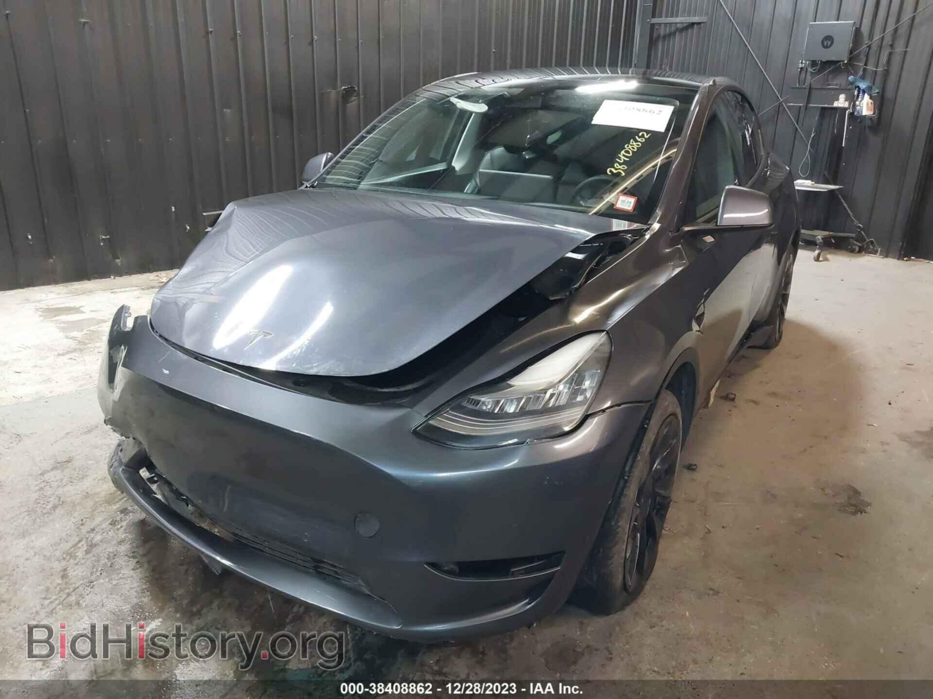 2021 TESLA MODEL Y - VIN: 5YJYGAEE0MF187935 - Фото 2