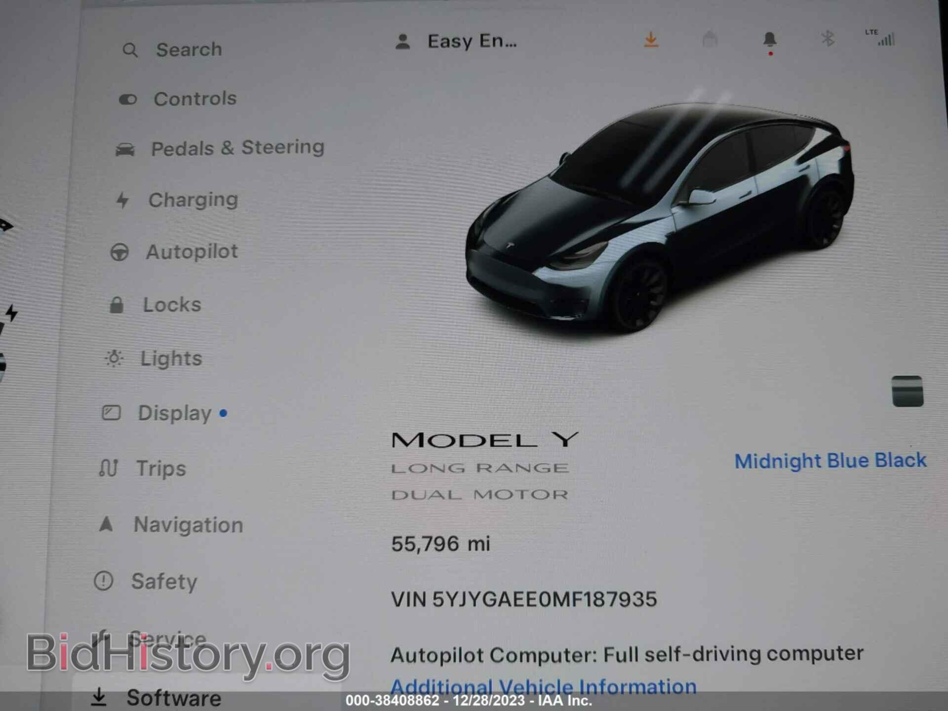 2021 TESLA MODEL Y - VIN: 5YJYGAEE0MF187935 - Фото 16