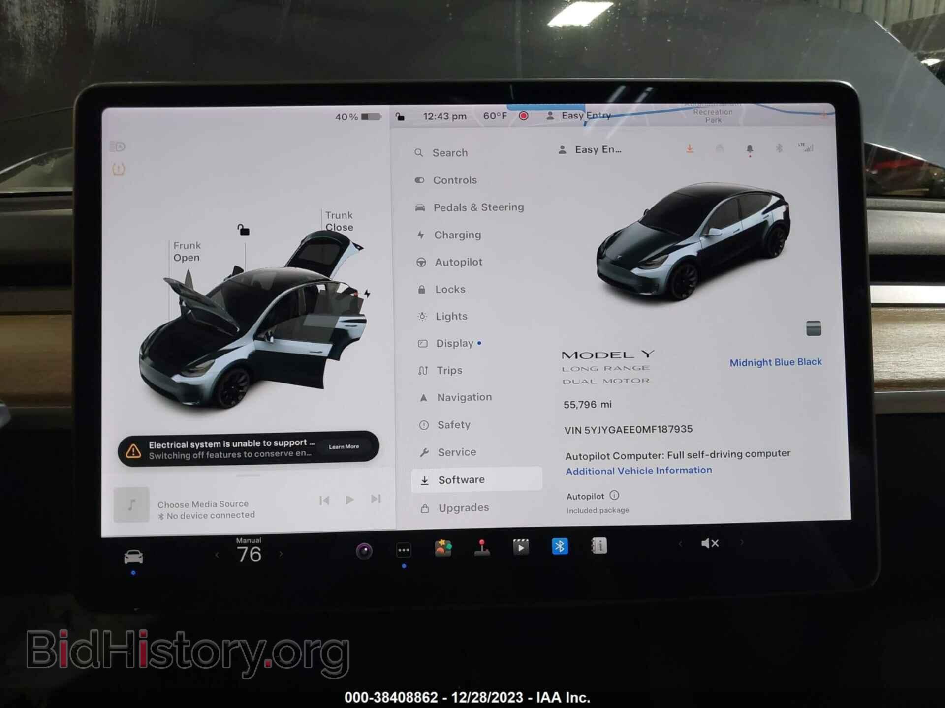 2021 TESLA MODEL Y - VIN: 5YJYGAEE0MF187935 - Фото 7