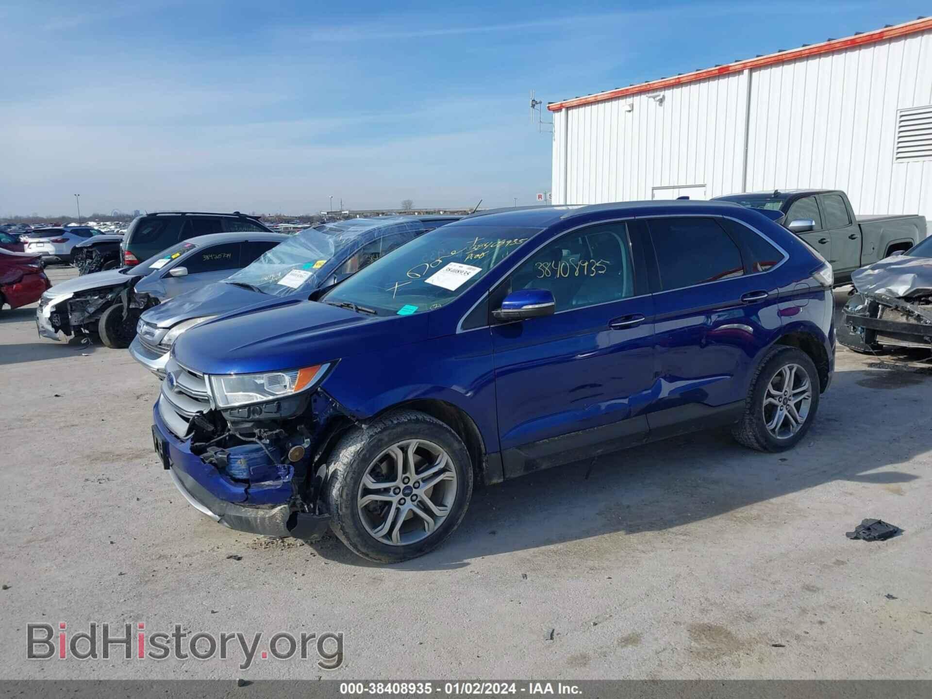 2015 FORD EDGE - VIN: 2FMTK4K90FBB09944 - Фото 2