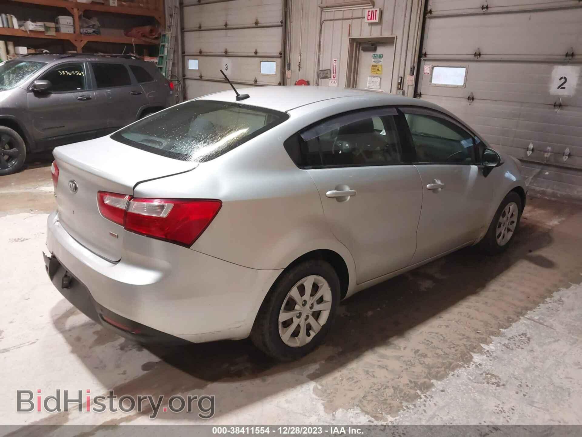 2013 KIA RIO - VIN: KNADM4A34D6247351 - Фото 4