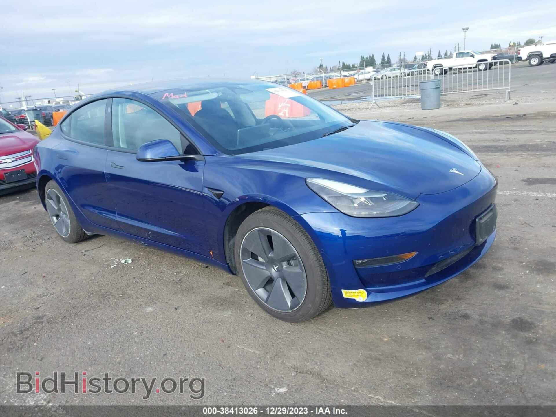 Photo 5YJ3E1EB9NF314933 - TESLA MODEL 3 2022