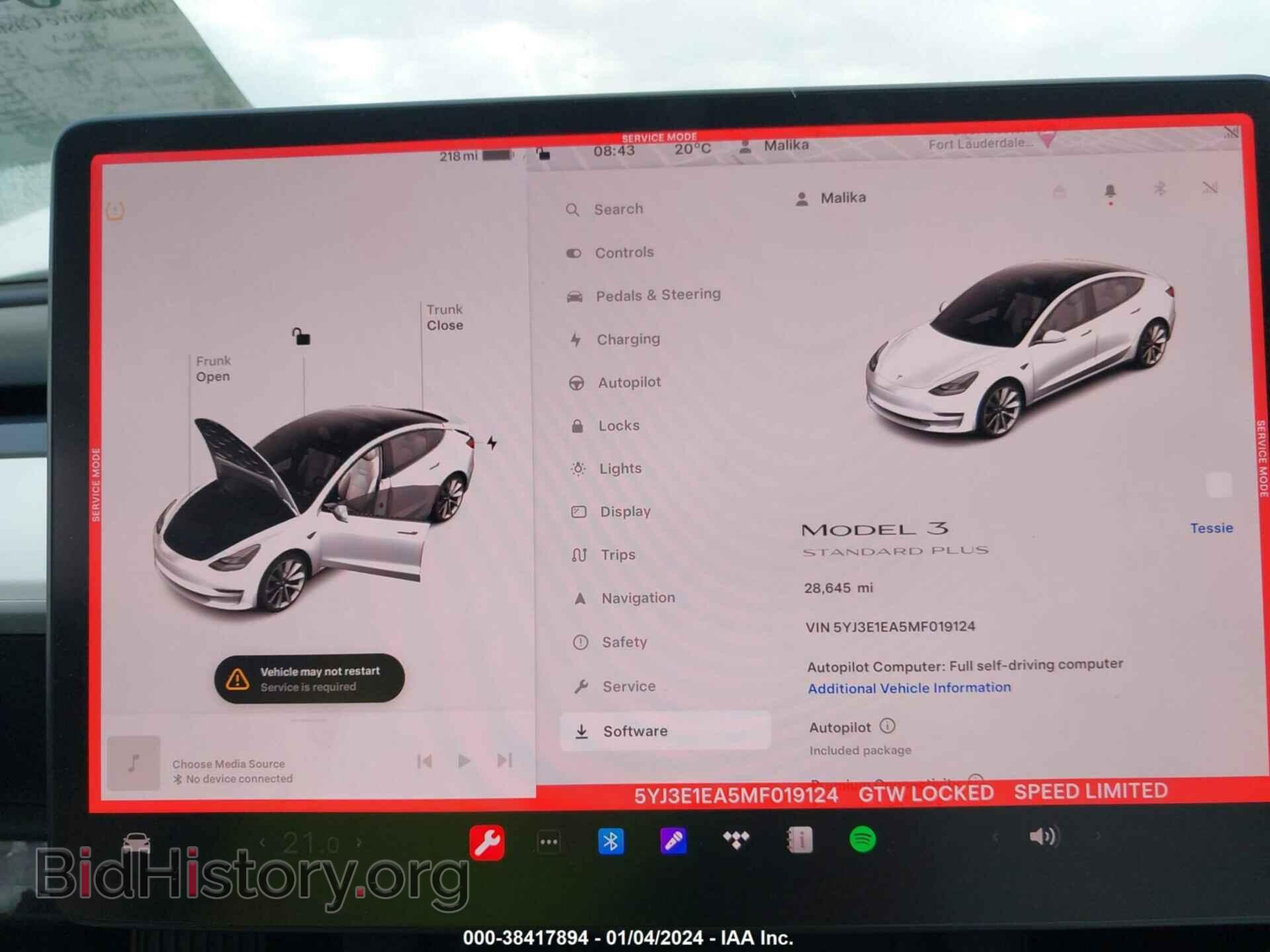 2021 TESLA MODEL 3 - VIN: 5YJ3E1EA5MF019124 - Фото 7