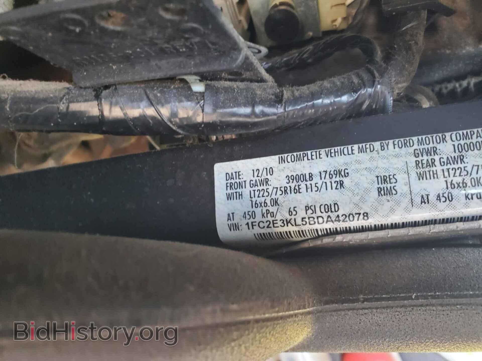 2011 FORD E-350 STRIPPED - VIN: 1FC2E3KL5BDA42078 - Фото 5