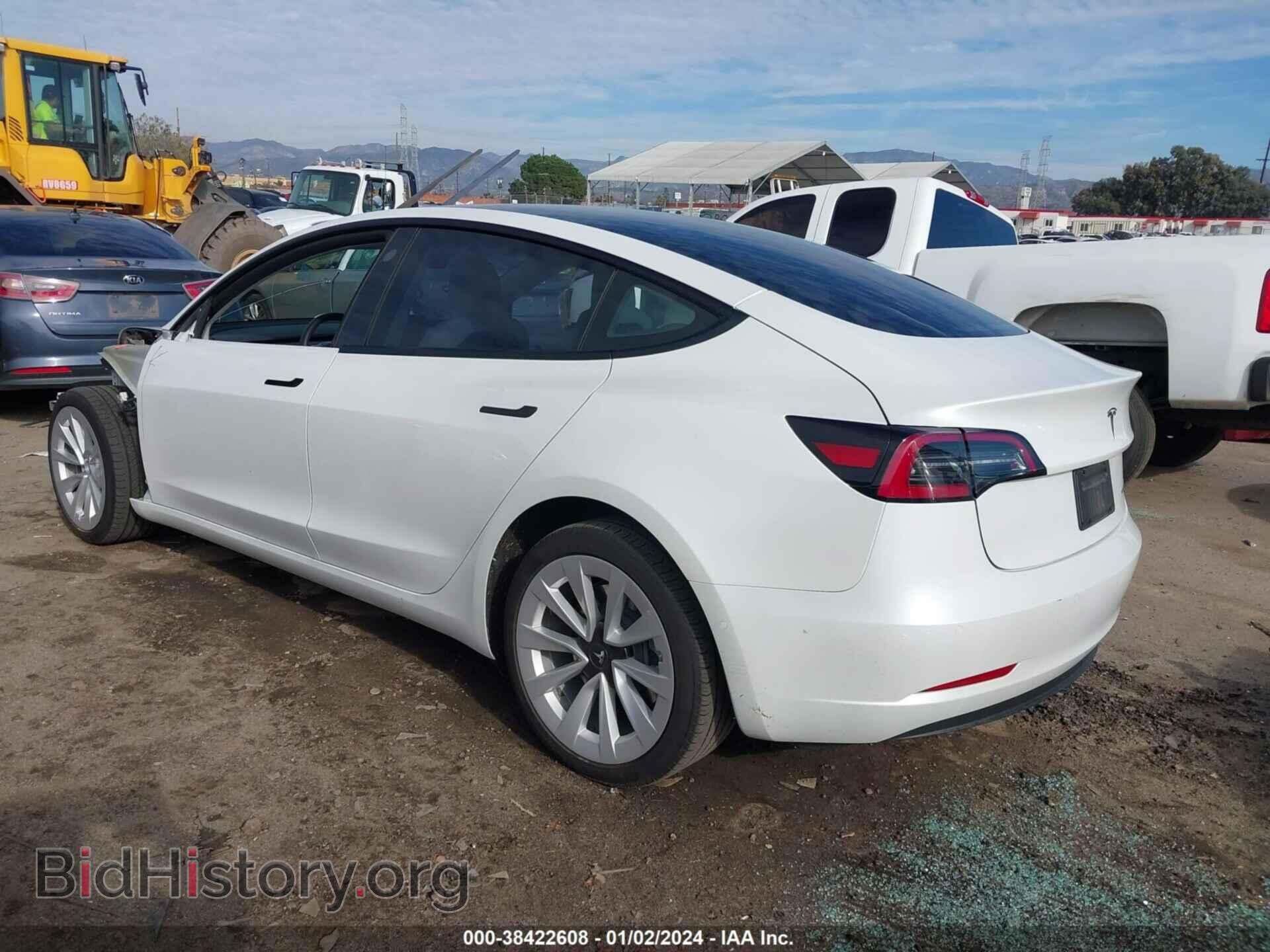 2022 TESLA MODEL 3 - VIN: 5YJ3E1EB8NF233101 - Фото 3