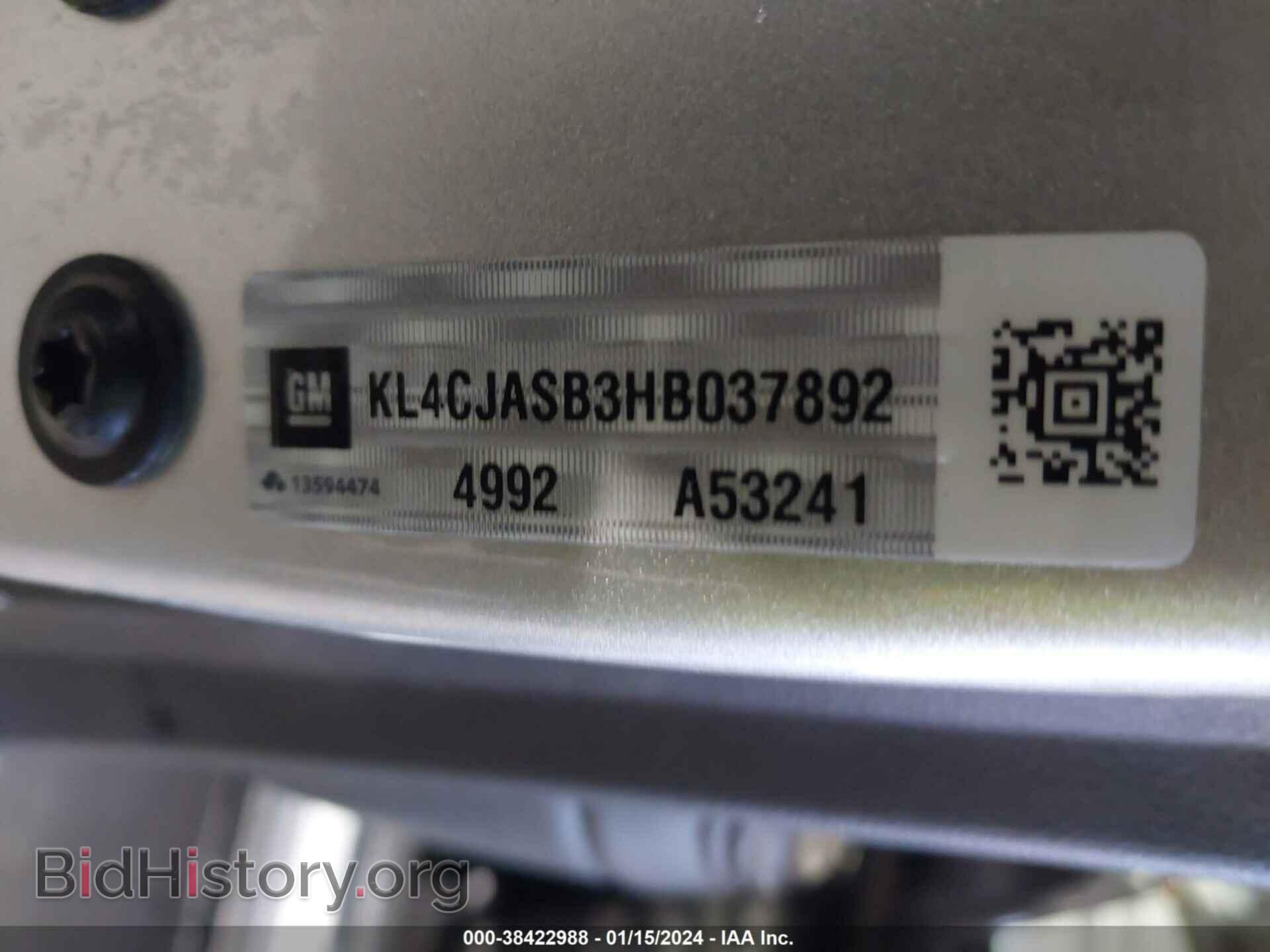 2017 BUICK ENCORE - VIN: KL4CJASB3HB037892 - Photo 9