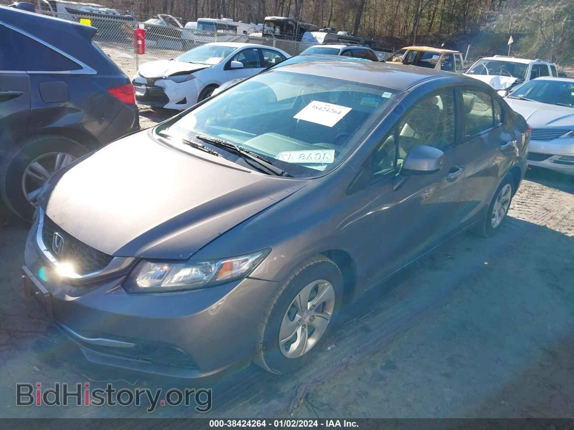 2013 HONDA CIVIC - VIN: 2HGFB2F5XDH596109 - Фото 2