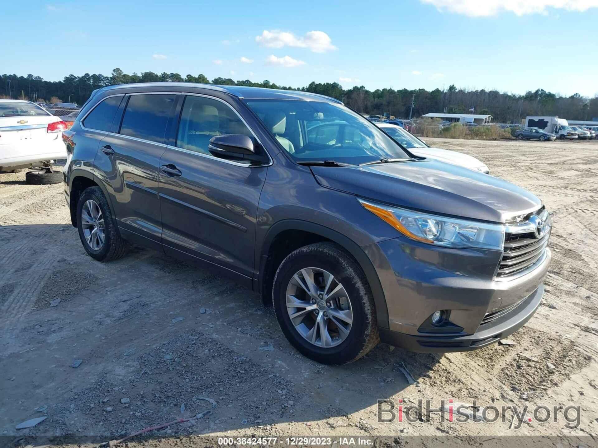 Photo 5TDJKRFH7FS191812 - TOYOTA HIGHLANDER 2015