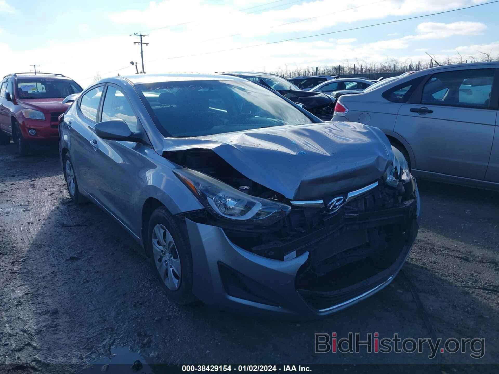 Photo 5NPDH4AE4GH750770 - HYUNDAI ELANTRA 2016