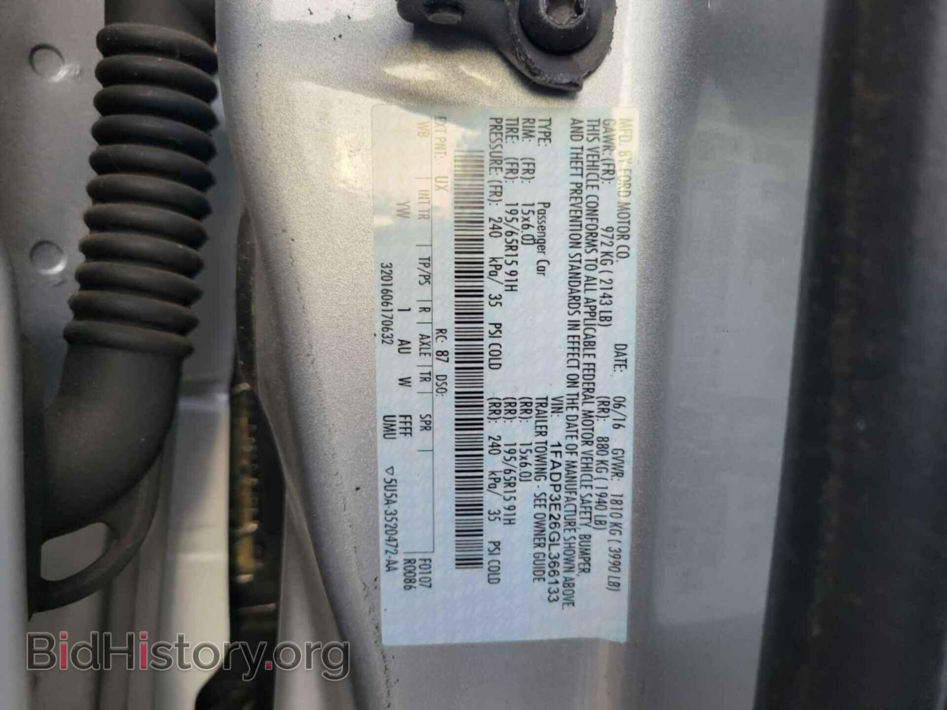2016 FORD FOCUS - VIN: 1FADP3E26GL366133 - Фото 27