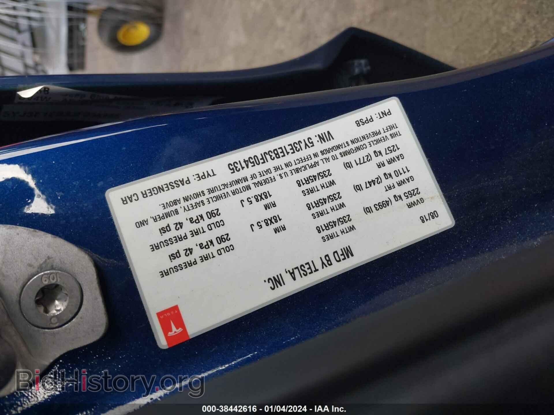 2018 TESLA MODEL 3 - VIN: 5YJ3E1EB3JF054135 - Фото 9