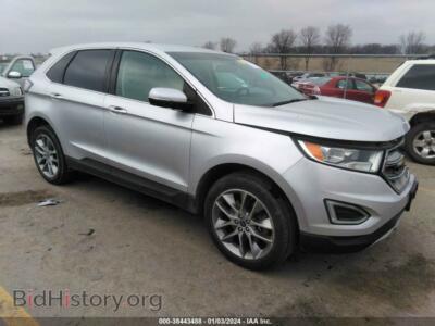 2015 Ford EDGE Titanium, серебристый — VIN 2FMTK4K84FBB33722, IAAI