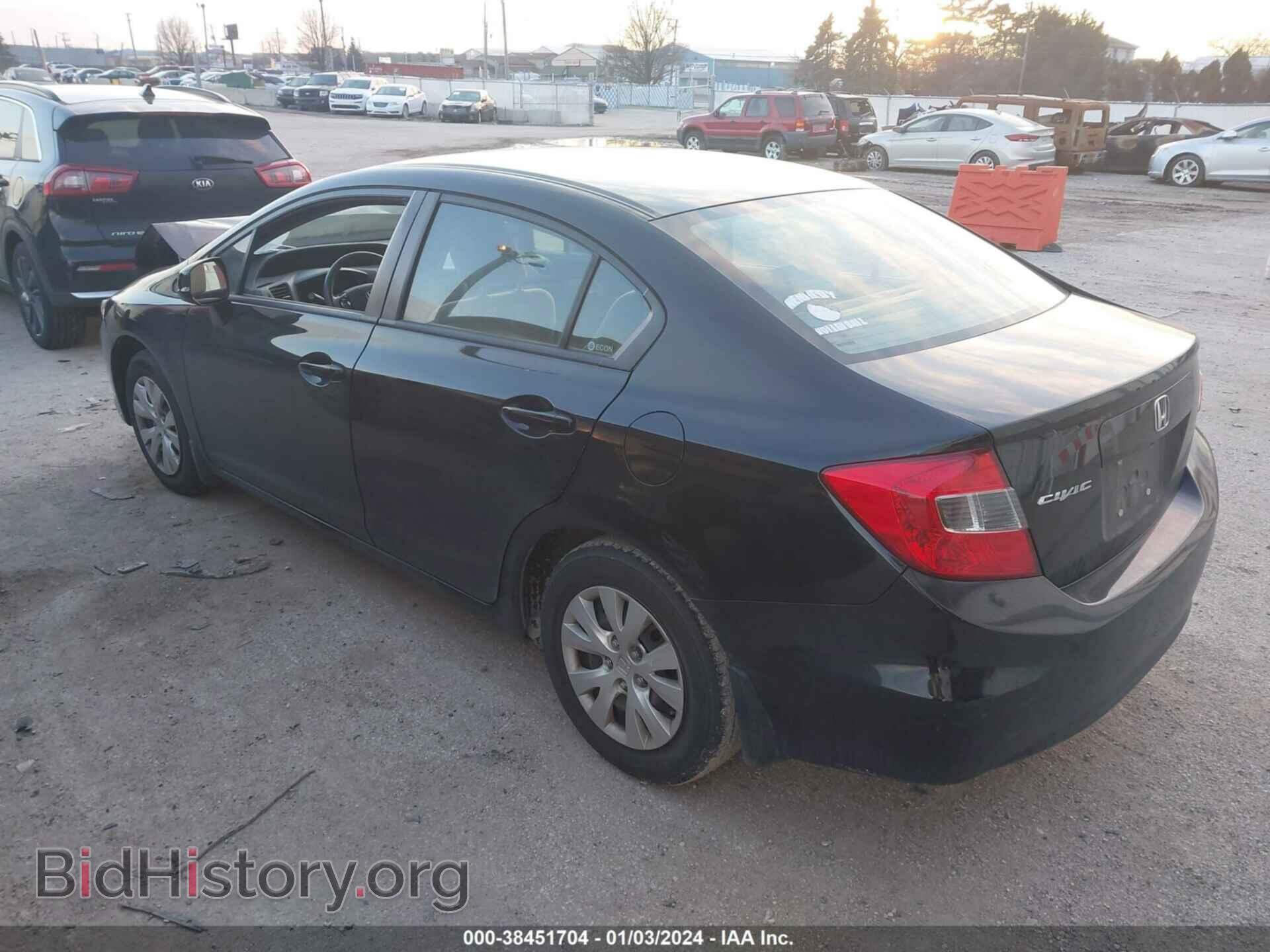 2012 HONDA CIVIC - VIN: 19XFB2F54CE086038 - Photo 3