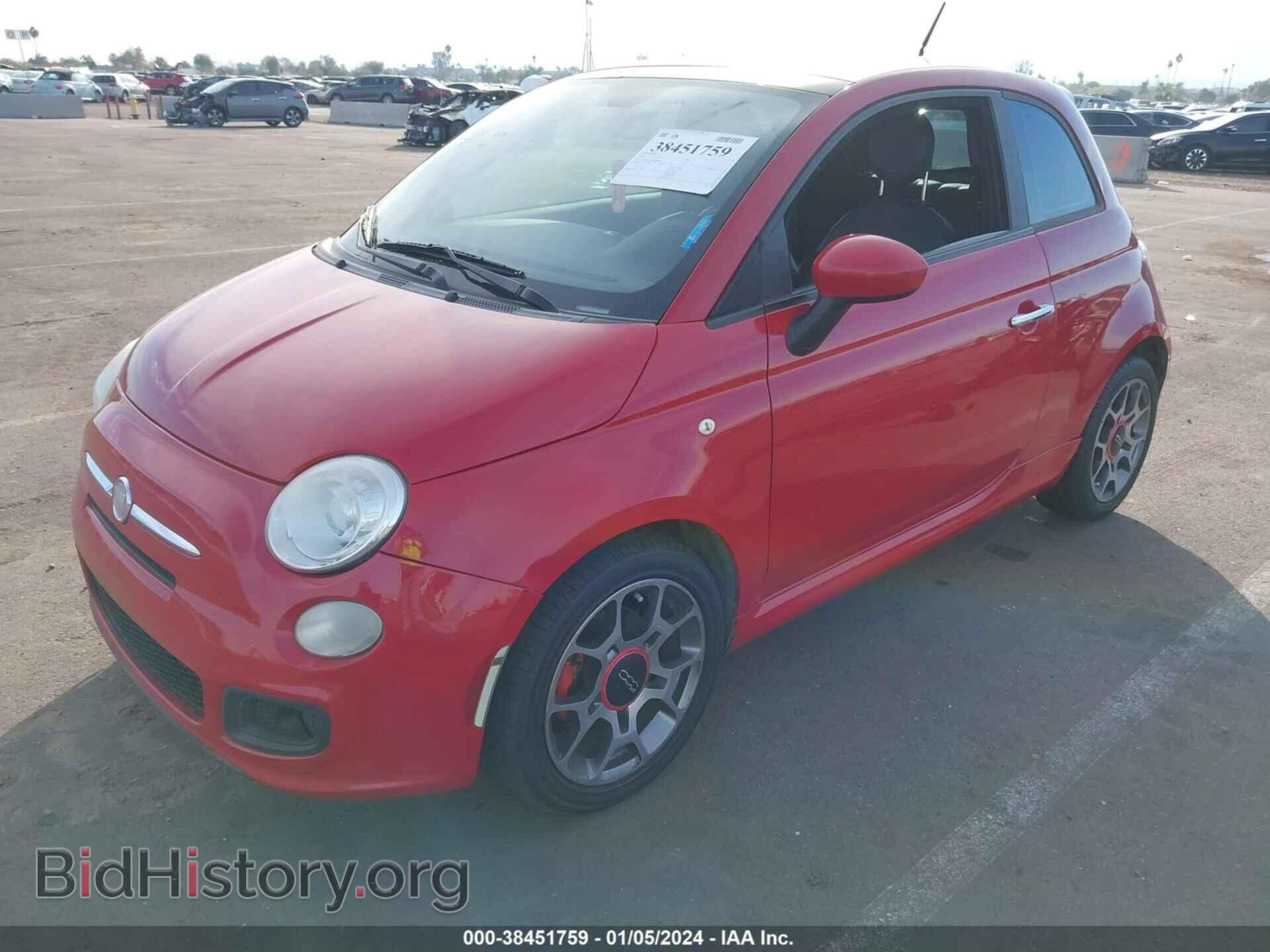 2012 FIAT 500 - VIN: 3C3CFFBR0CT200916 - Фото 2