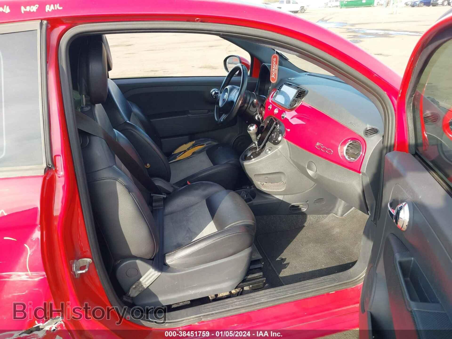 2012 FIAT 500 - VIN: 3C3CFFBR0CT200916 - Фото 5
