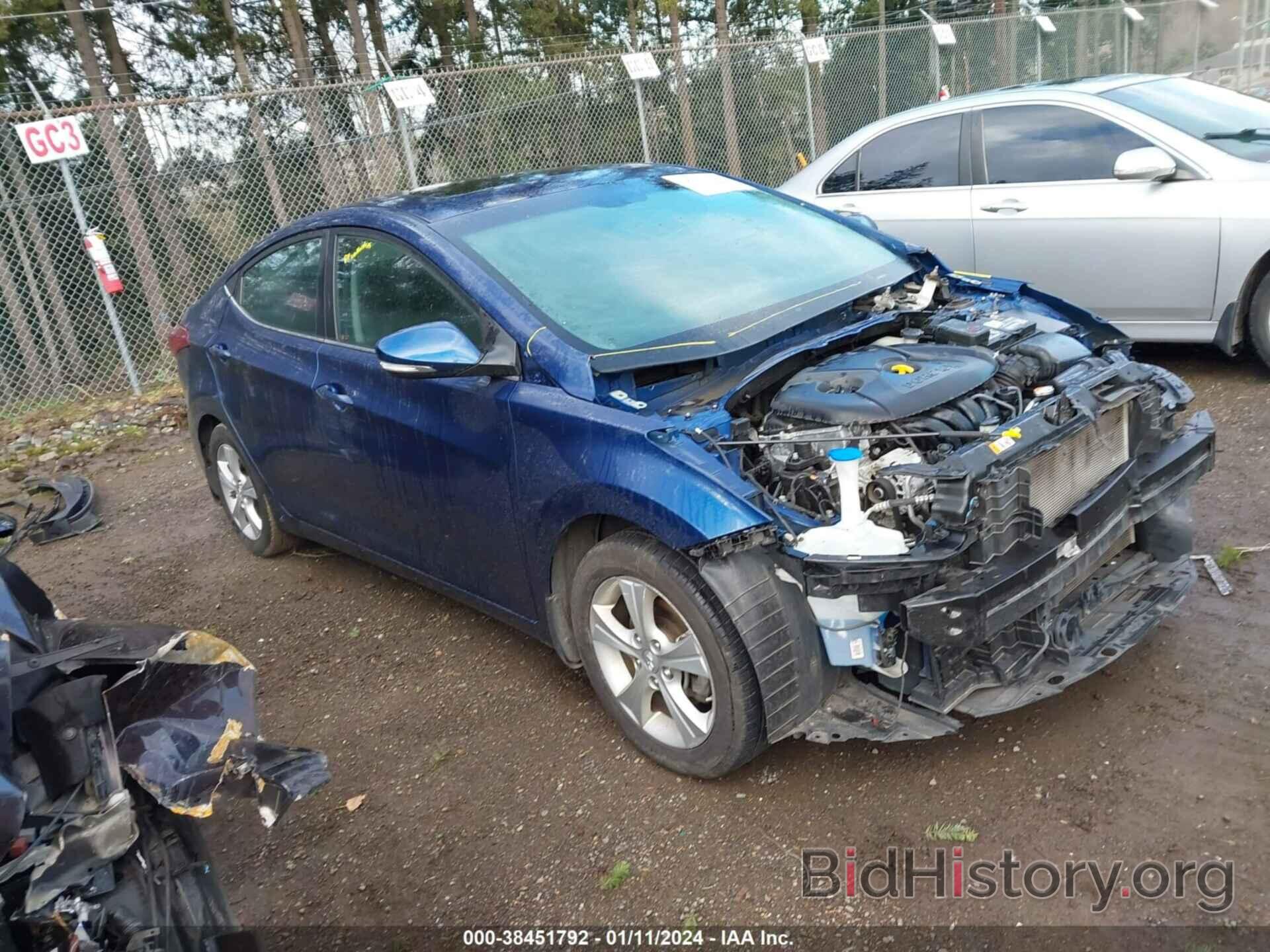 Photo 5NPDH4AE8GH732997 - HYUNDAI ELANTRA 2016