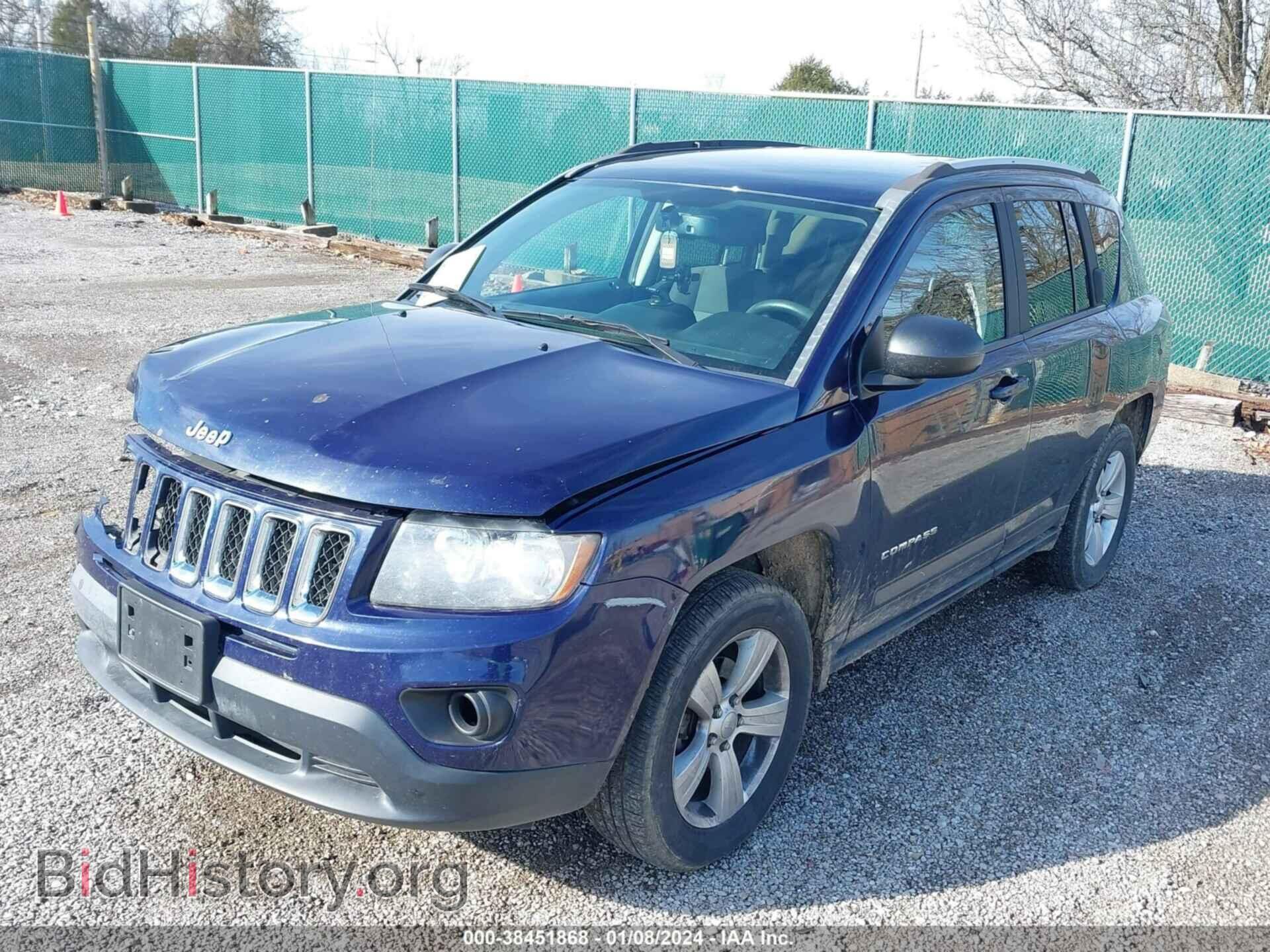 2016 JEEP COMPASS - VIN: 1C4NJDBB2GD571632 - Фото 2