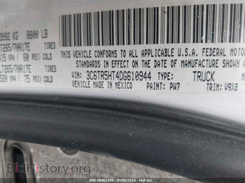 2013 RAM 2500 (VIN 3C6TR5HT4DG610944) — photo 9 of 10