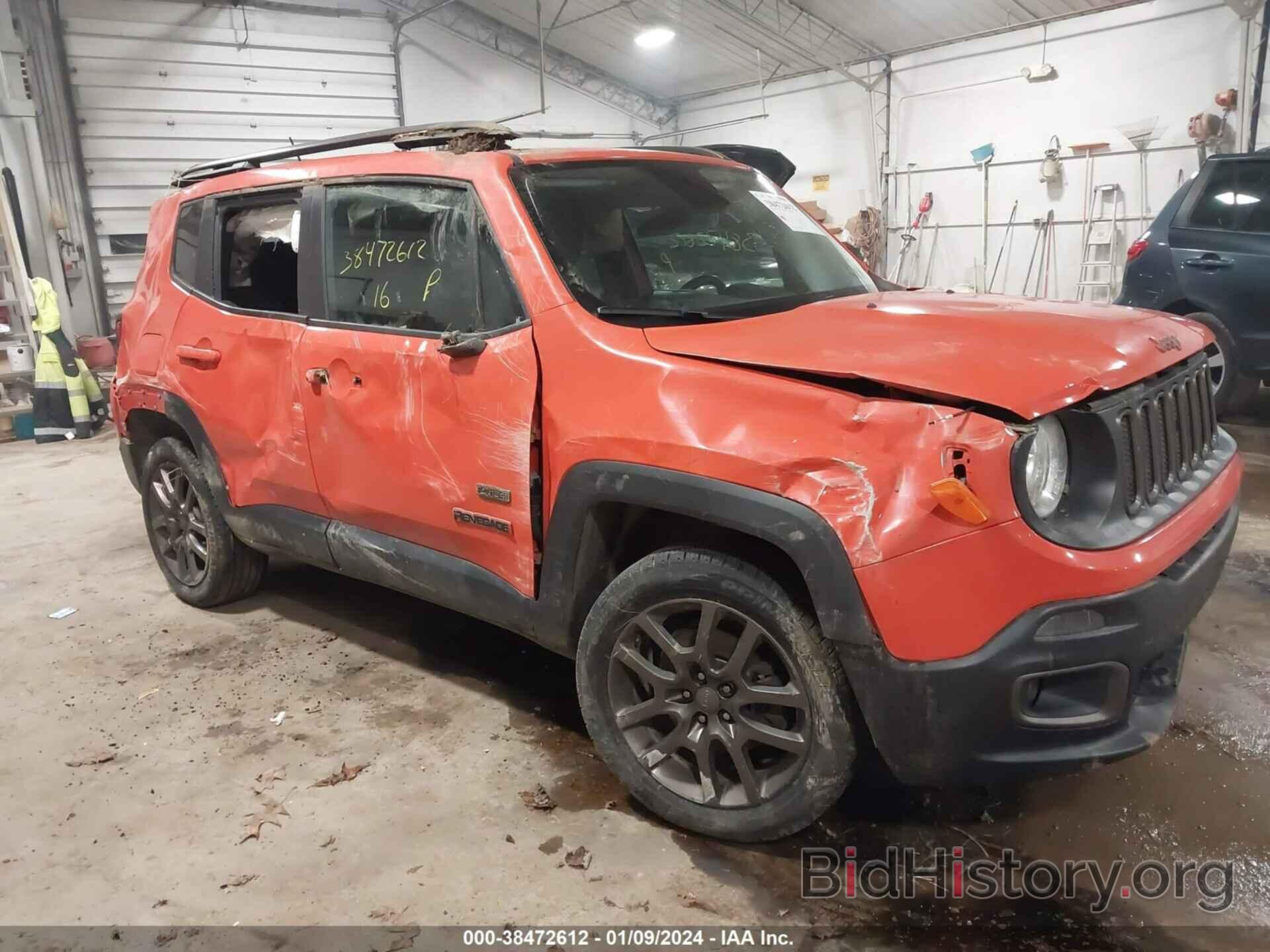 Фотография ZACCJBBW0GPD02030 - JEEP RENEGADE 2016