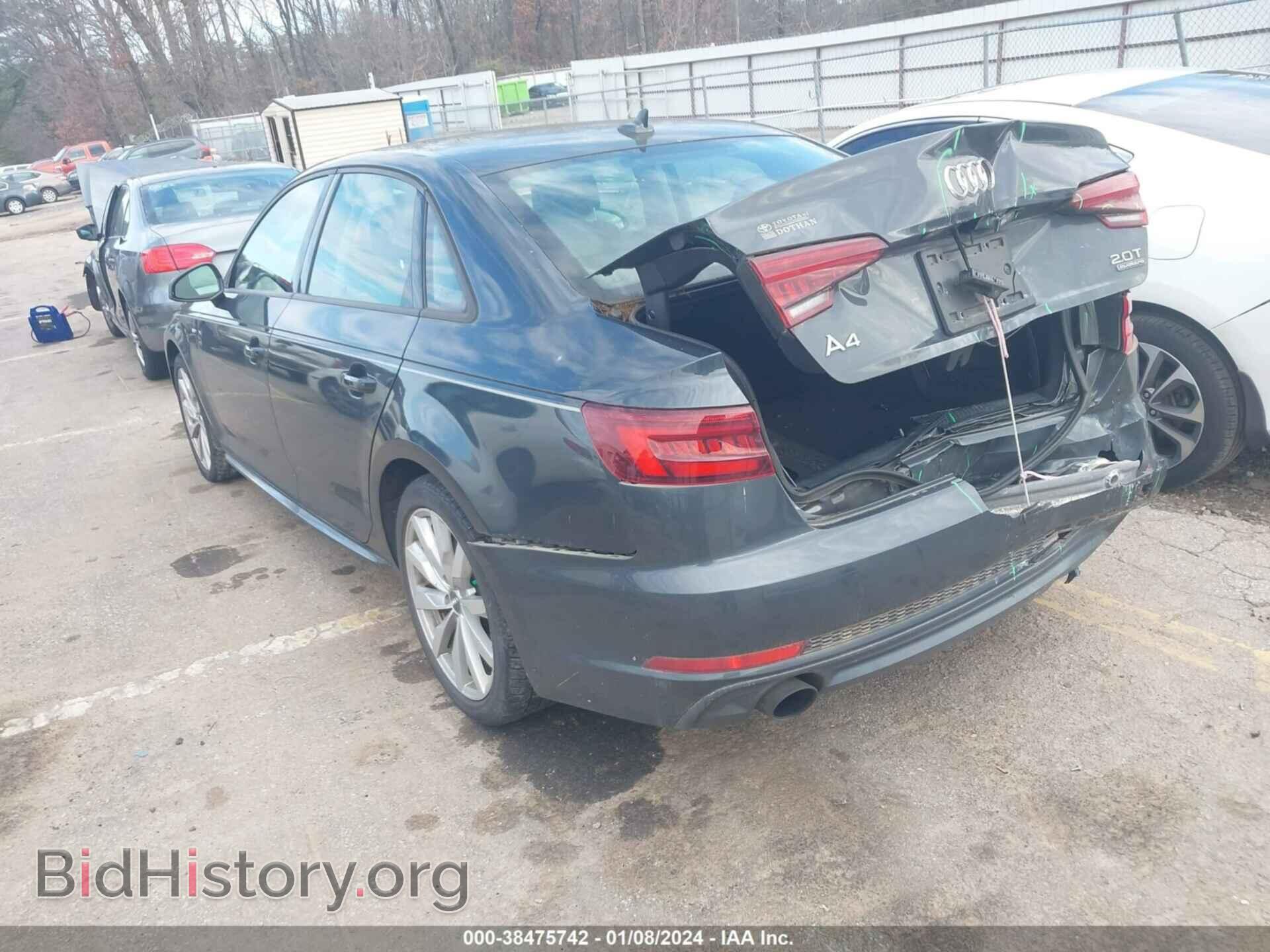 2018 AUDI A4 - VIN: WAUDNAF49JA054604 - Фото 3