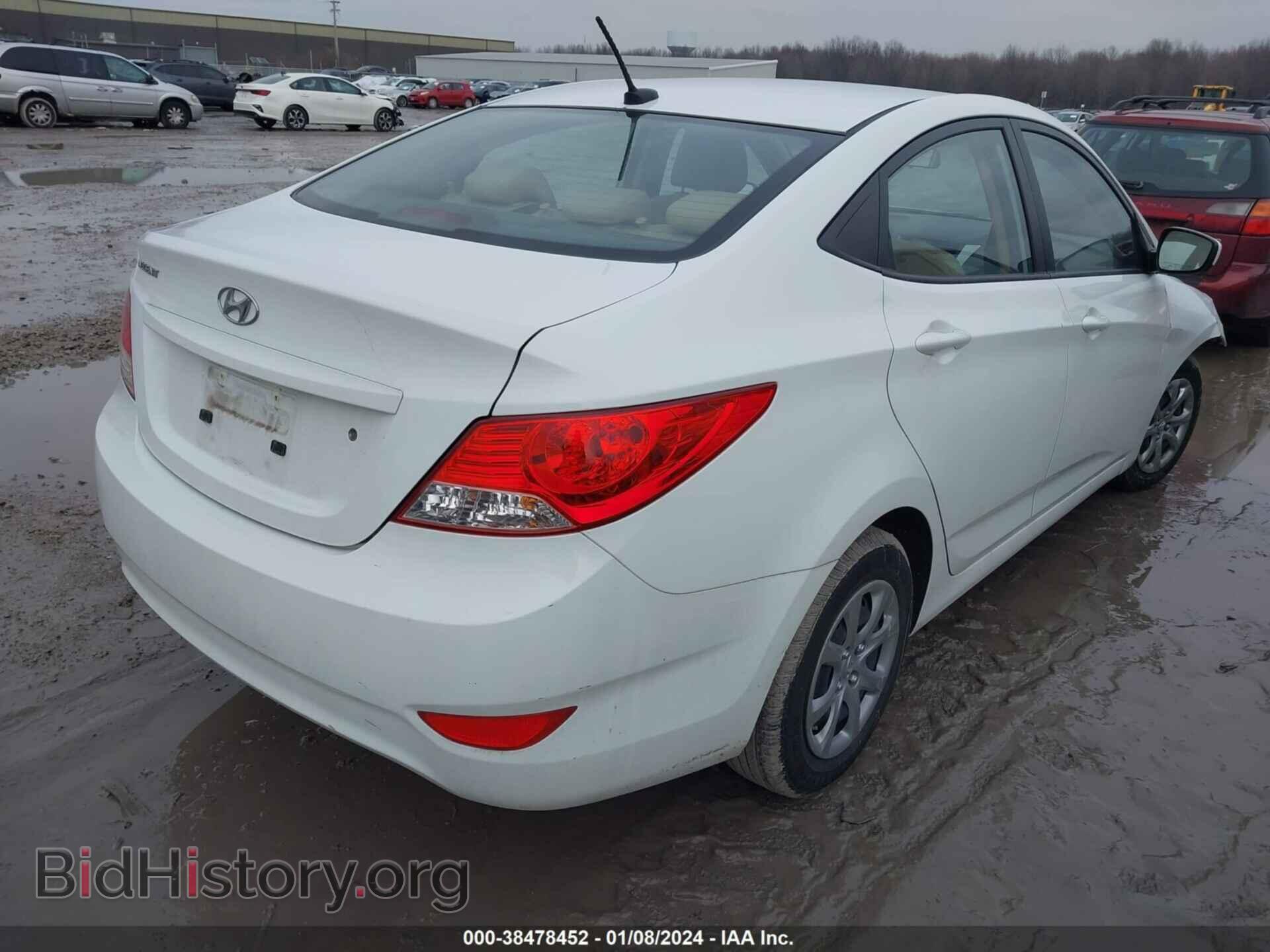 2014 HYUNDAI ACCENT - VIN: KMHCT4AE1EU766658 - Фото 4